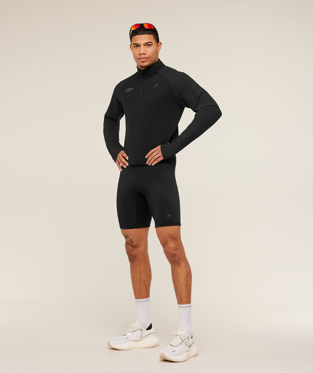 Running Elite 1/4 Zip - Black — imagem 10
