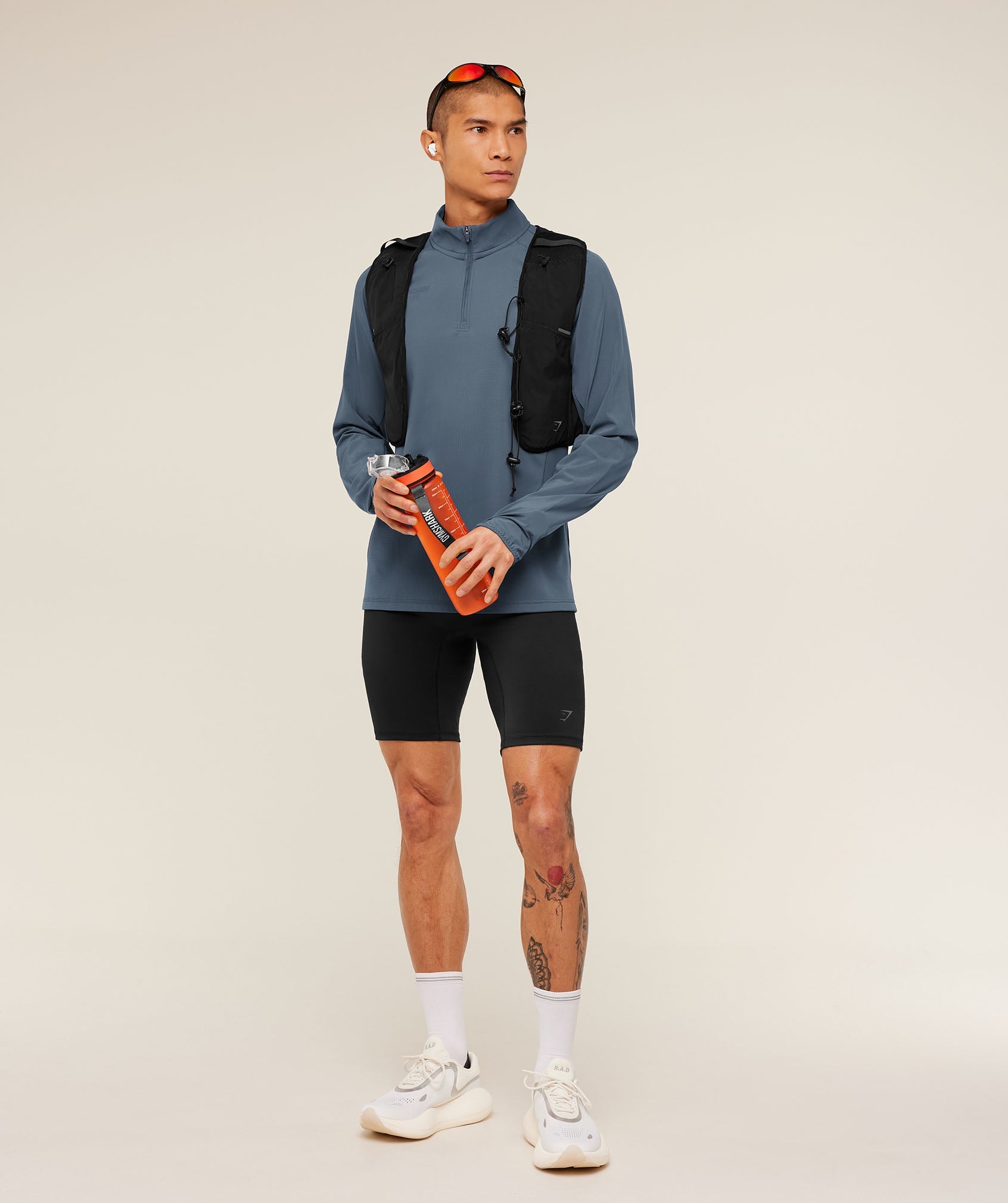 Running Elite 1/4 Zip - Titanium Blue — imagem 4