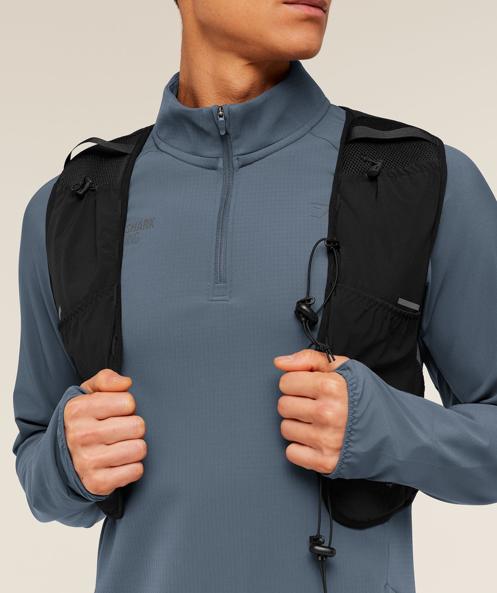 Running Elite 1/4 Zip - Titanium Blue — imagem 5