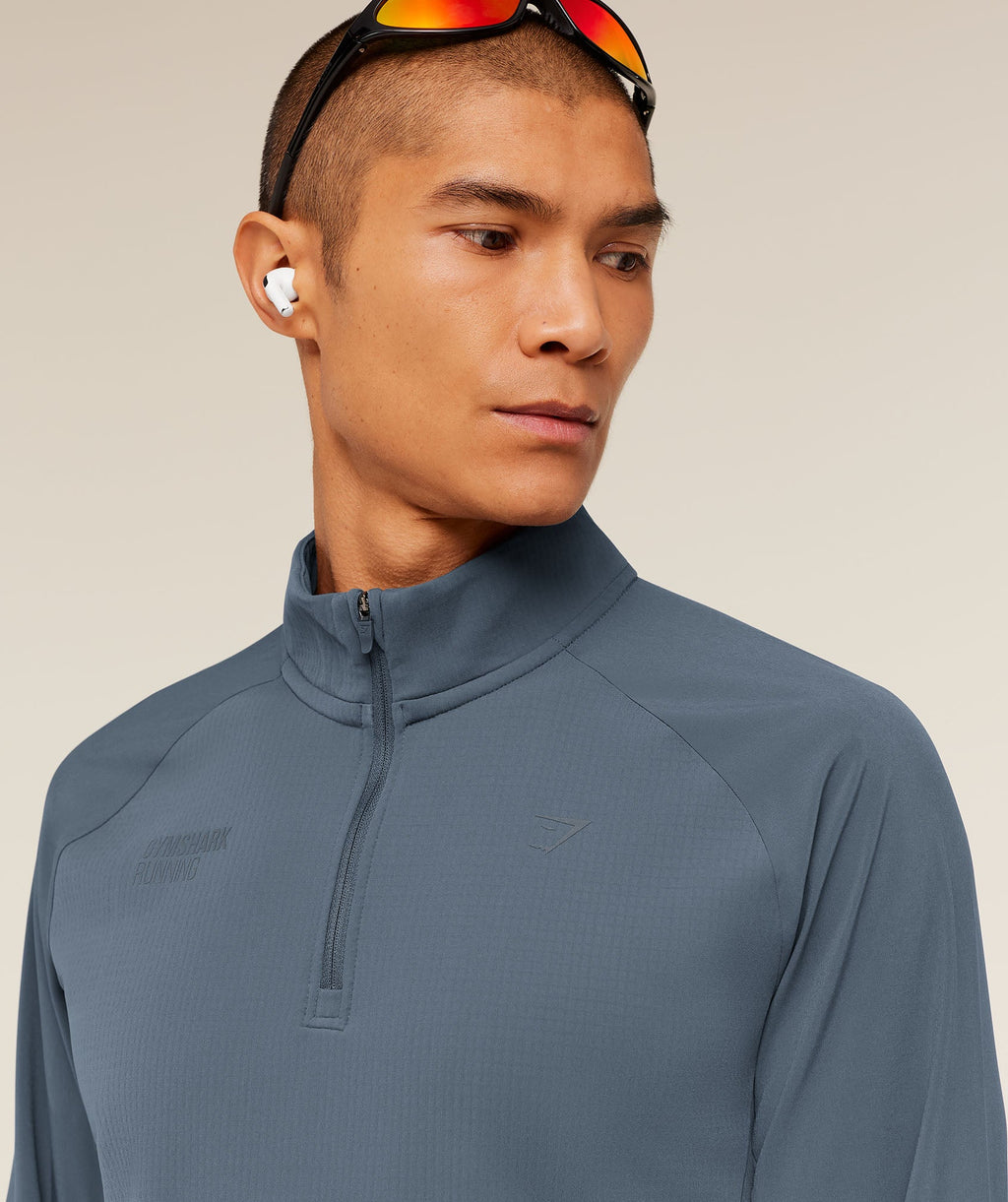 Running Elite 1/4 Zip - Titanium Blue — imagem 8