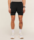 Running Elite 2 in 1 5" Shorts - Black — imagem 1