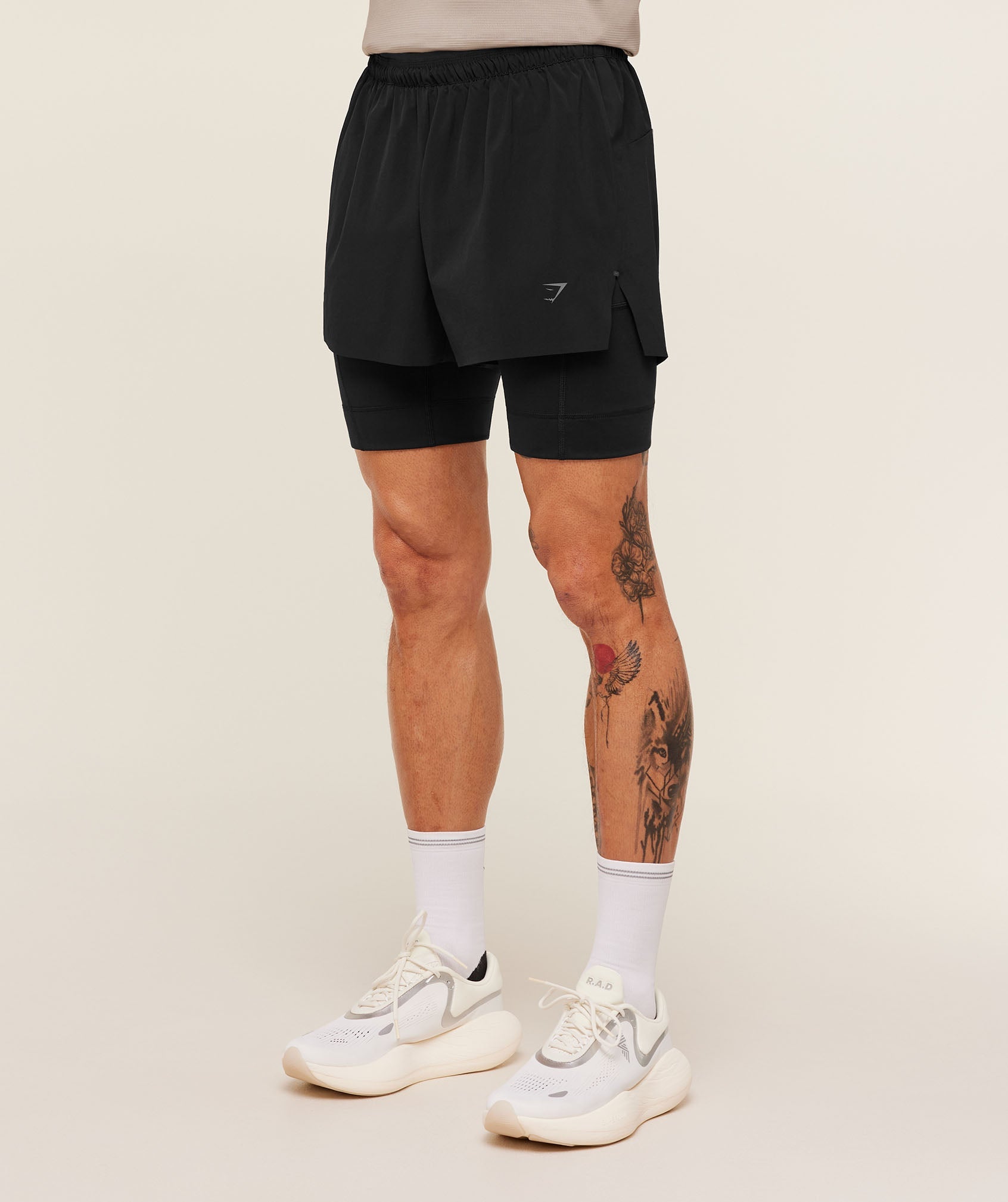 Running Elite 2 in 1 5" Shorts - Black — imagem 3
