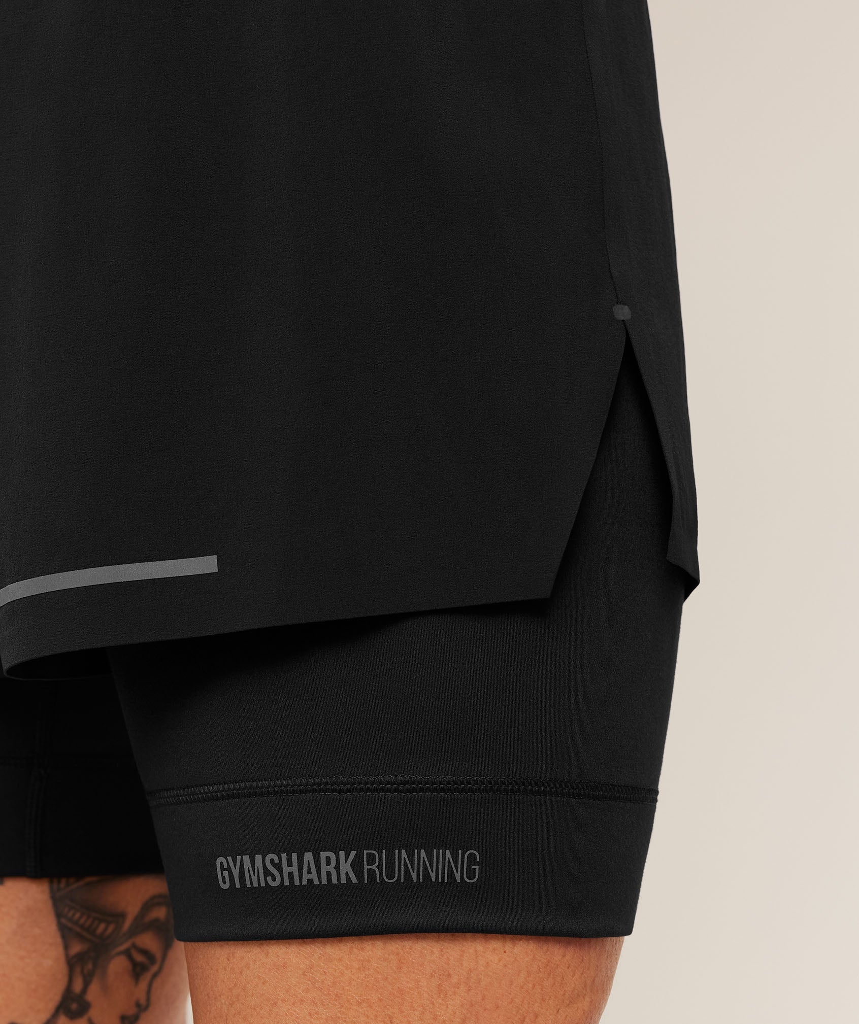 Running Elite 2 in 1 5" Shorts - Black — imagem 8