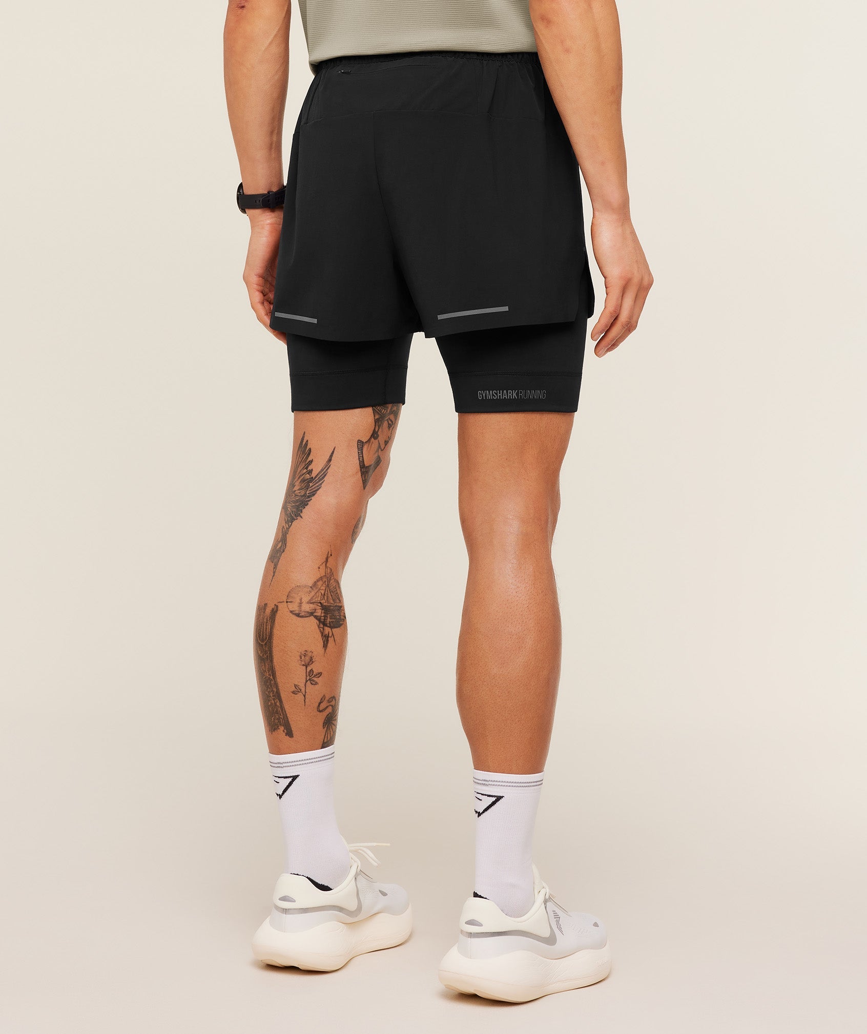 Running Elite 2 in 1 5" Shorts - Black — imagem 2