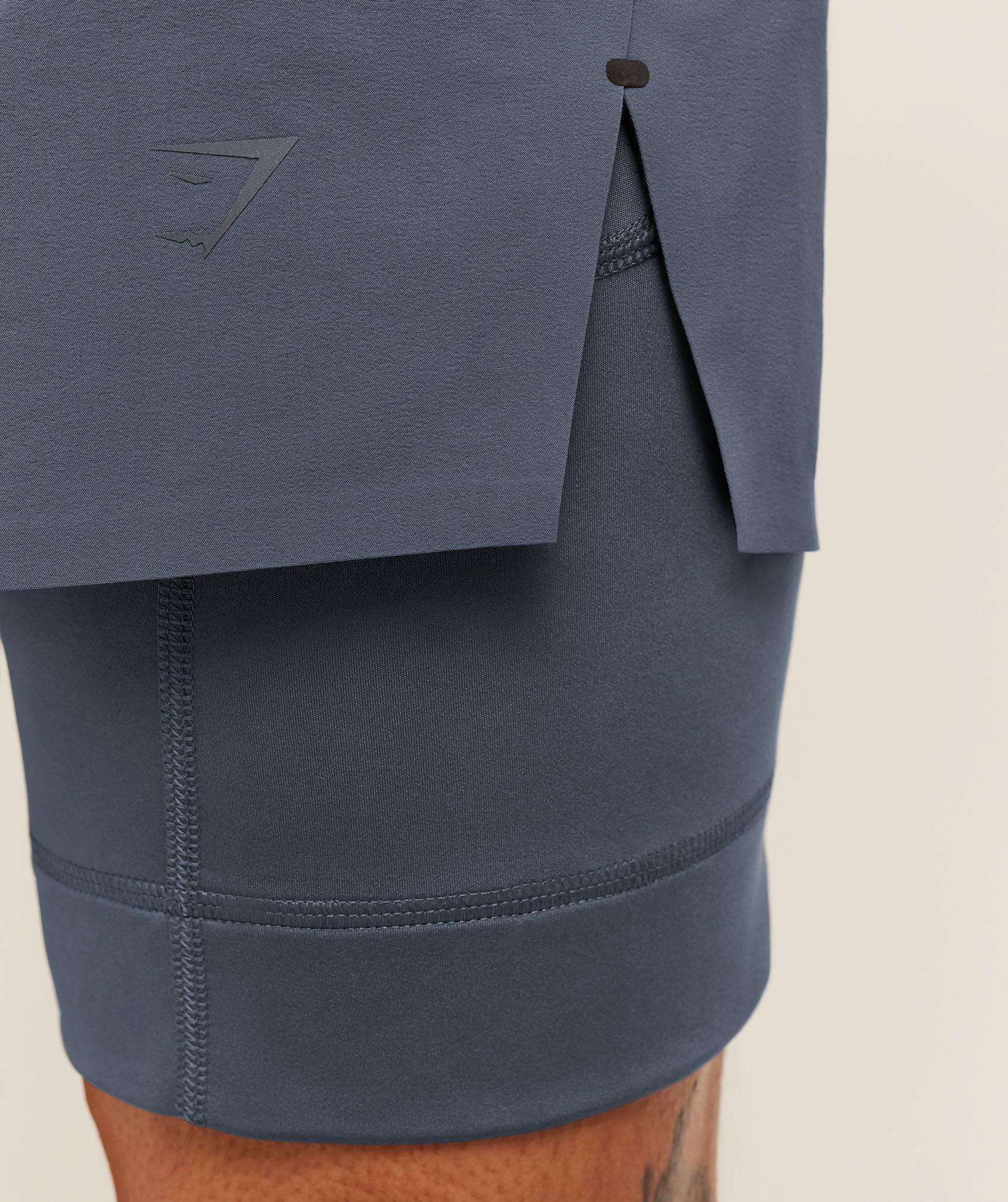 Running Elite 2 in 1 5" Shorts - Titanium Blue — imagem 7