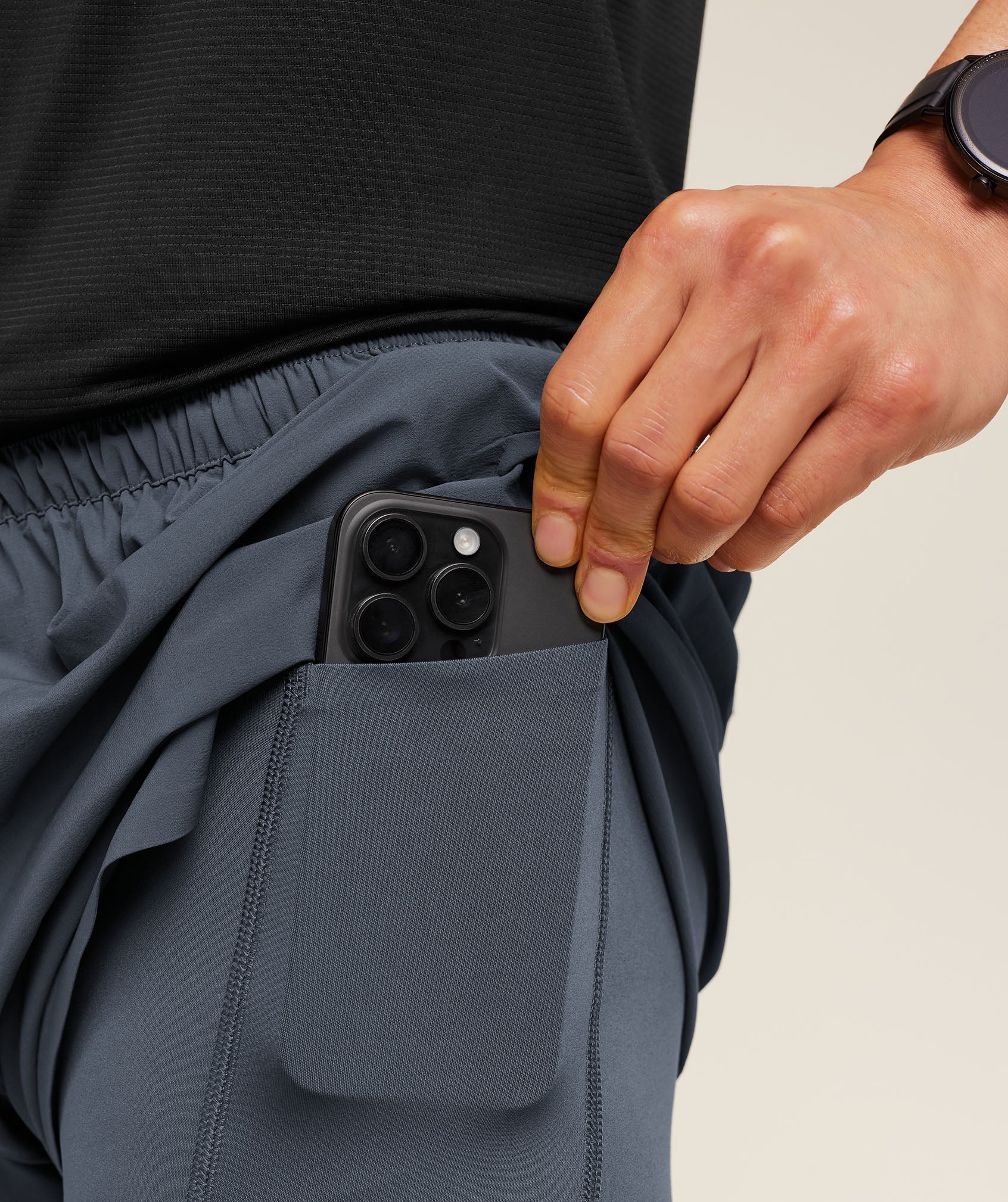 Running Elite 2 in 1 5" Shorts - Titanium Blue — imagem 5