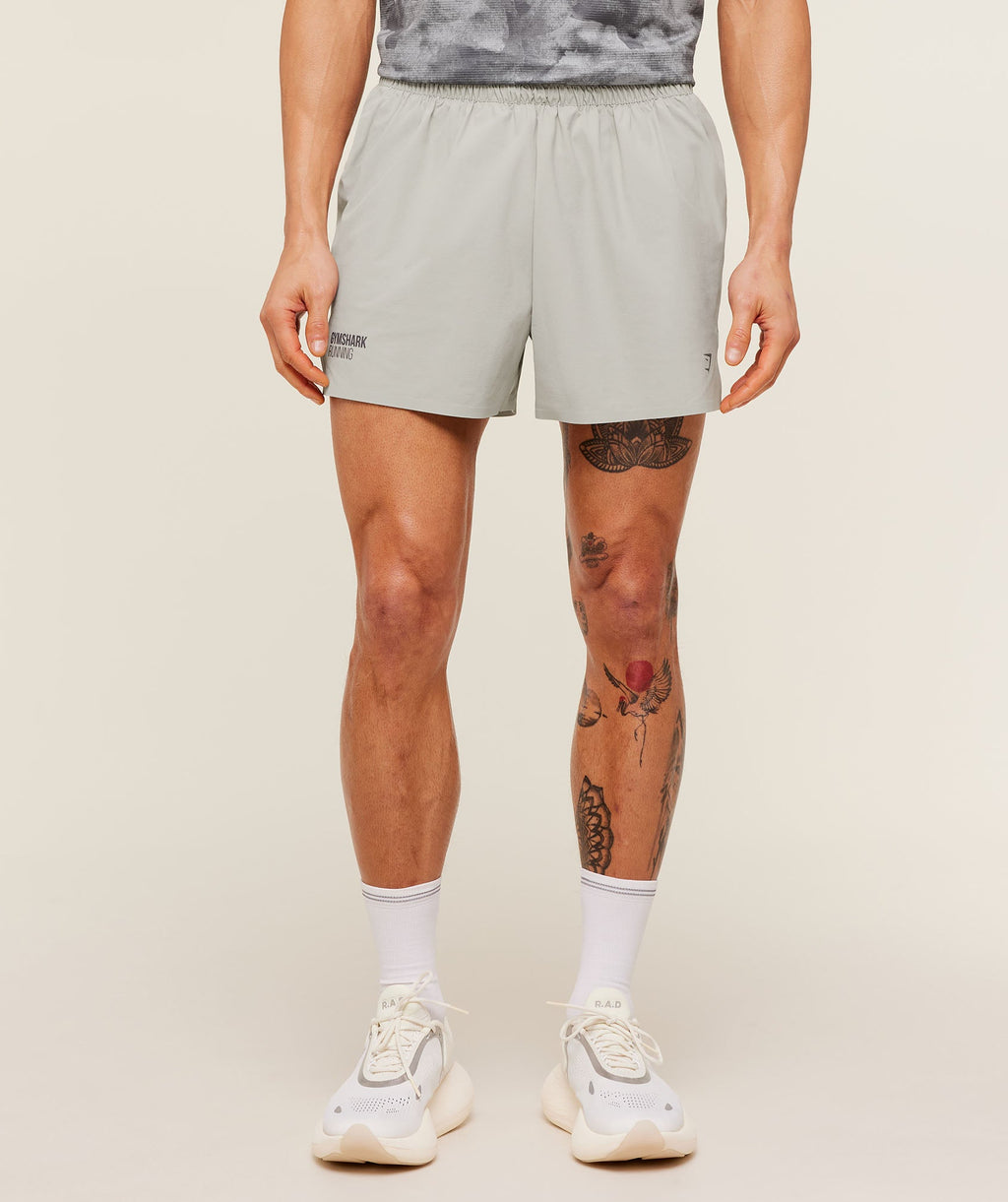 Running Elite 5" Short - Stone Grey — imagem 1