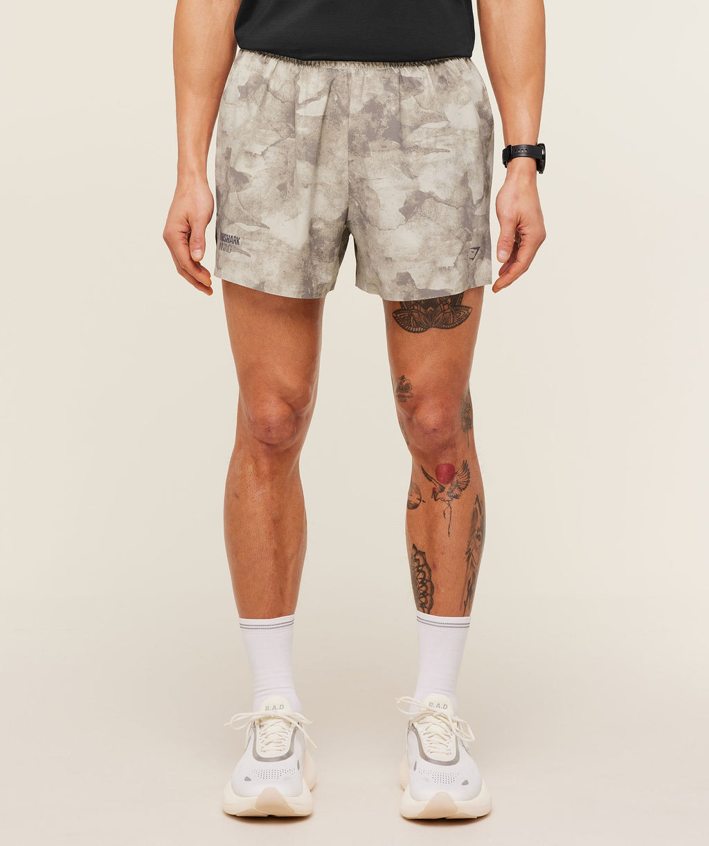 Running Elite 5" Short - Pebble Grey — imagem 1