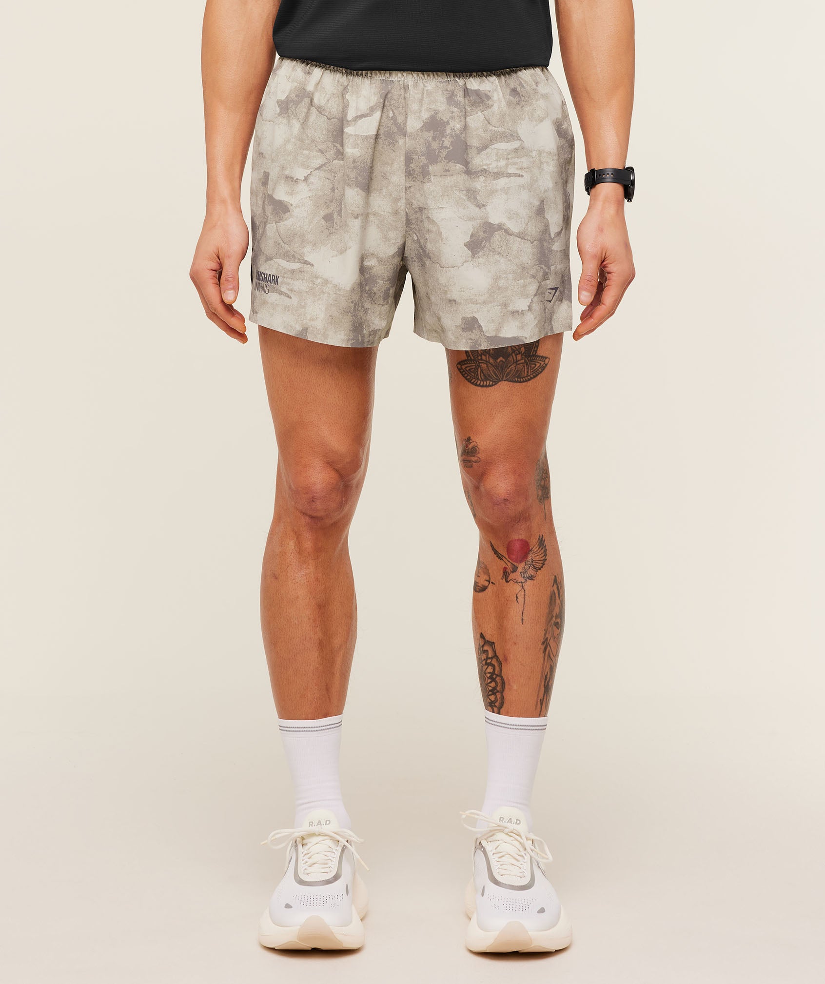 Running Elite 5" Short - Pebble Grey — imagem 1