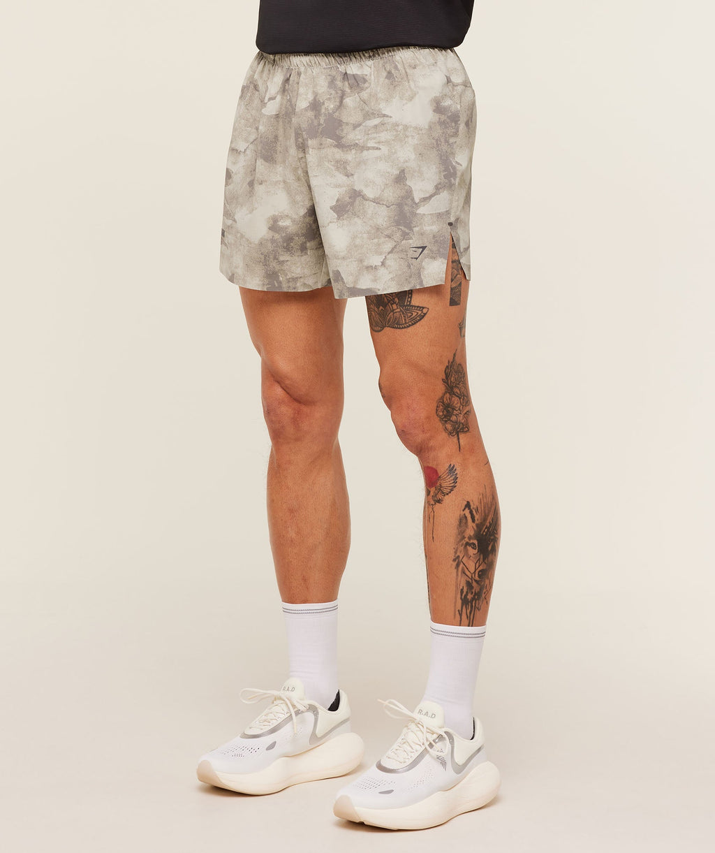Running Elite 5" Short - Pebble Grey — imagem 3
