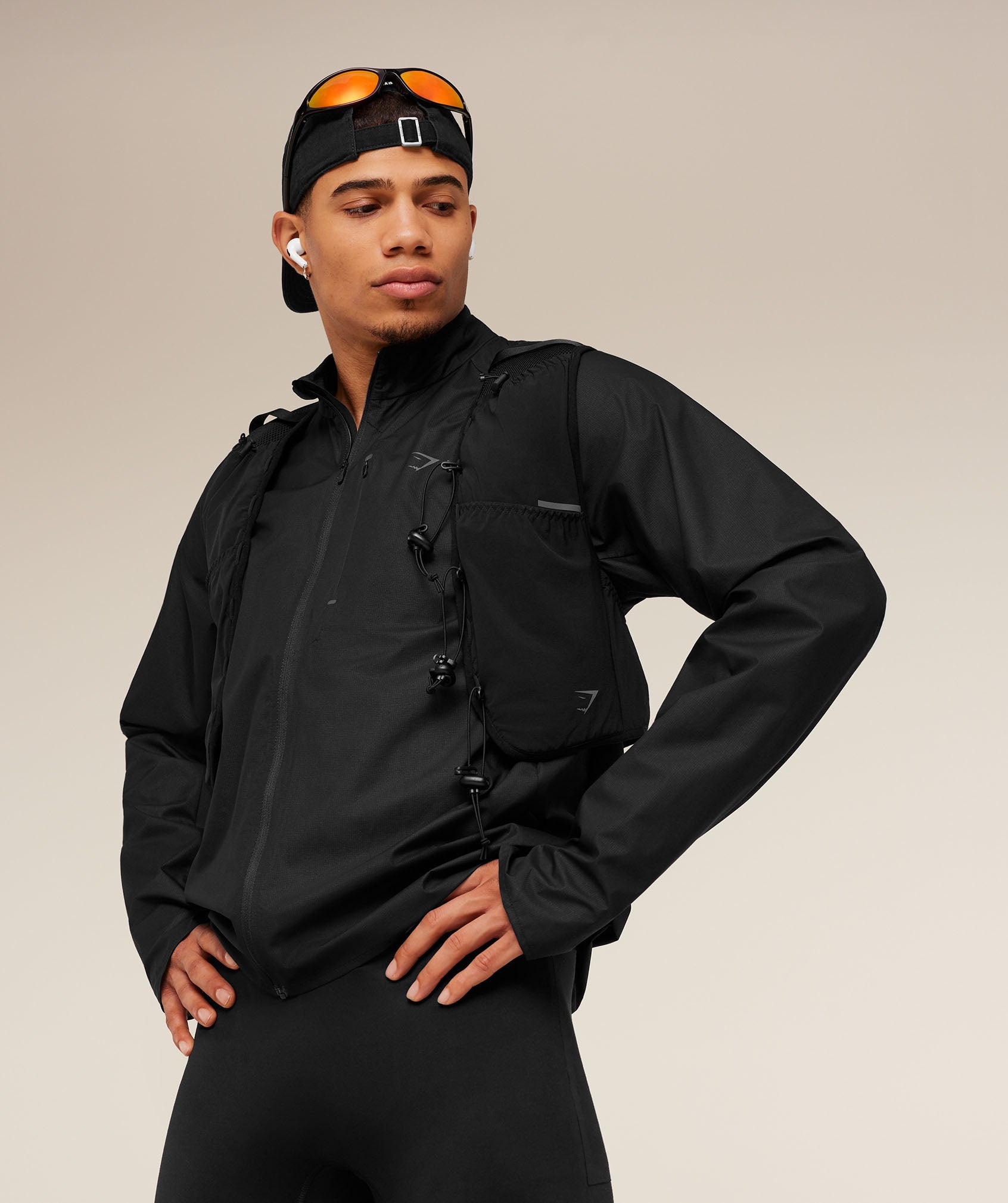 Running Elite Lightweight Windbreaker - Black — imagem 6