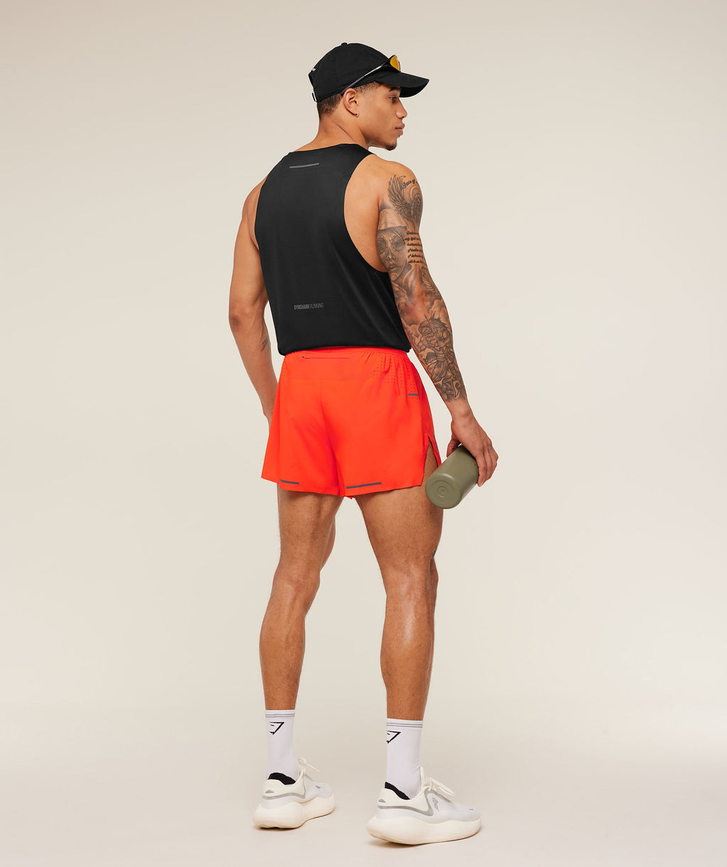 Running Elite Race 5" Short - Electric Orange — imagem 4