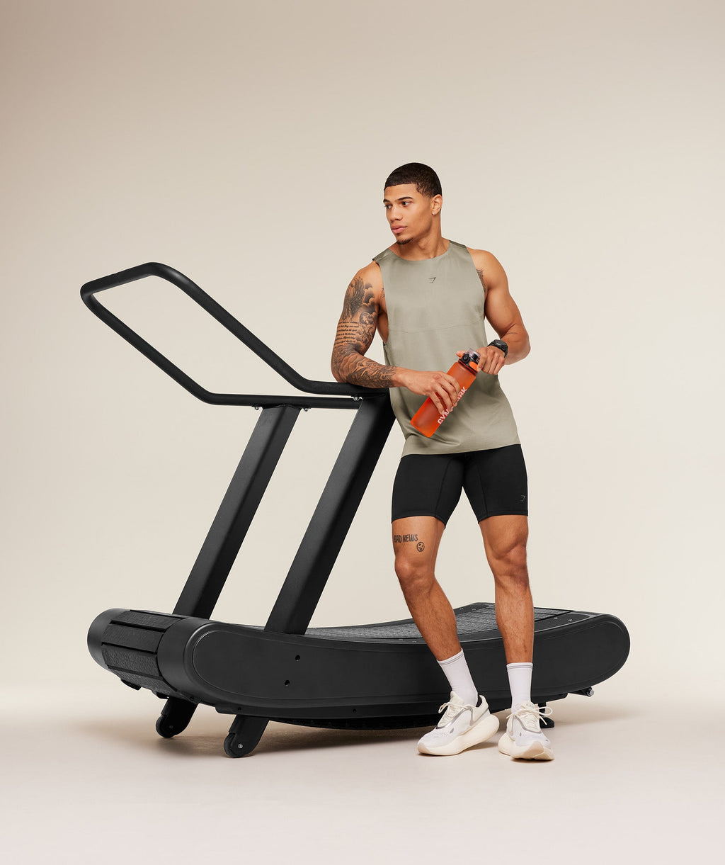 Running Elite Tank - Linen Brown — imagem 5
