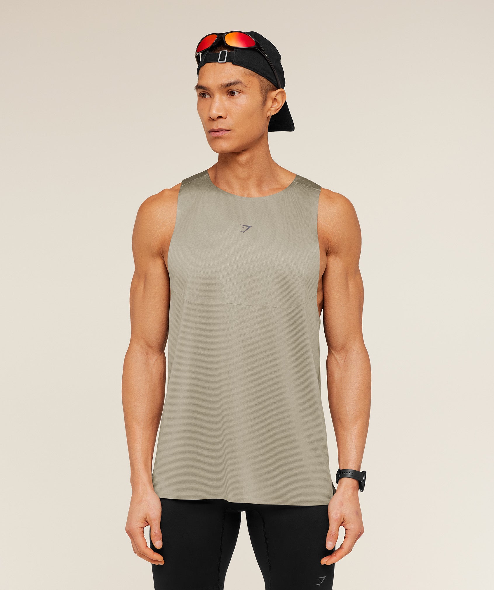 Running Elite Tank - Linen Brown — imagem 1