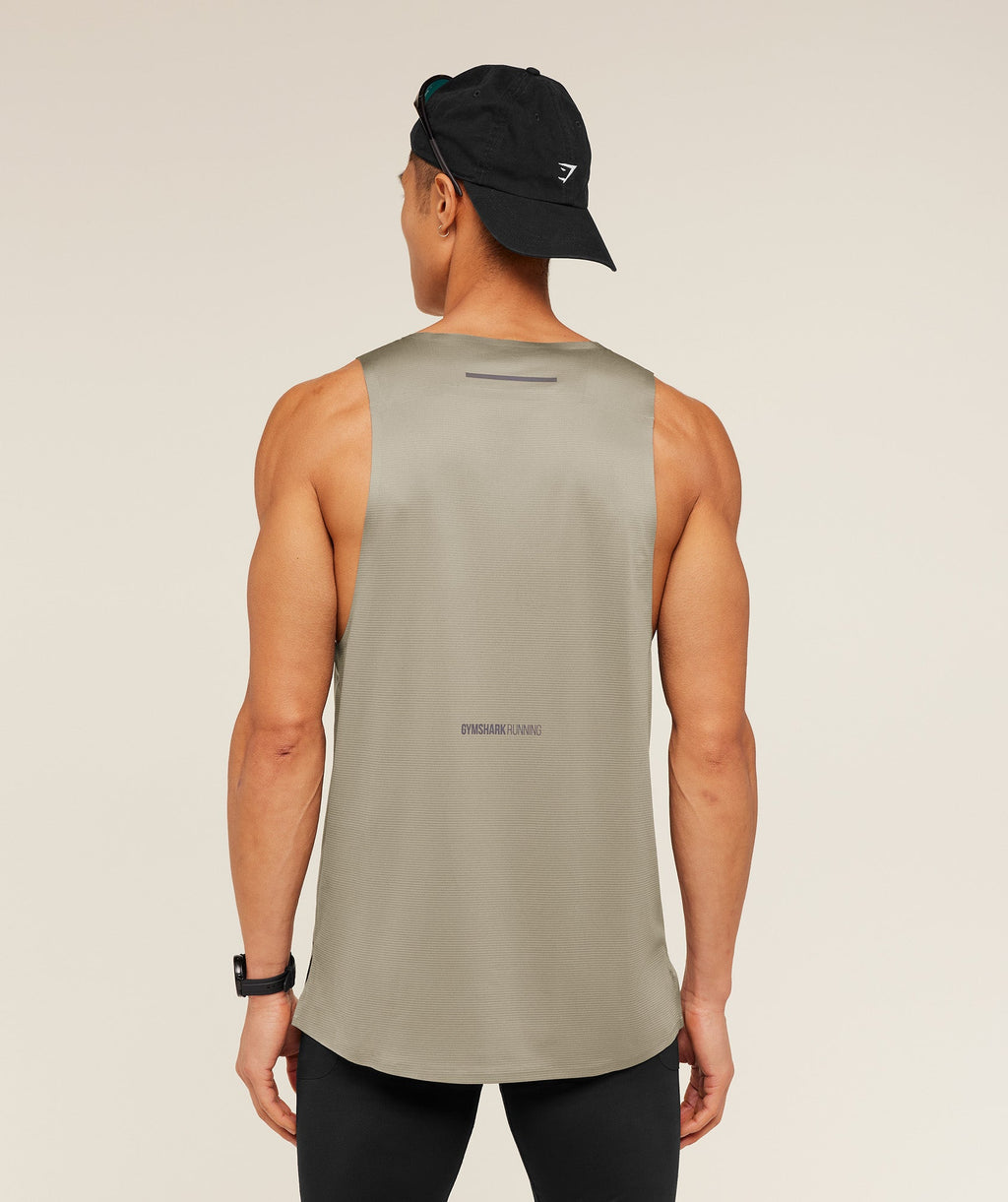 Running Elite Tank - Linen Brown — imagem 2