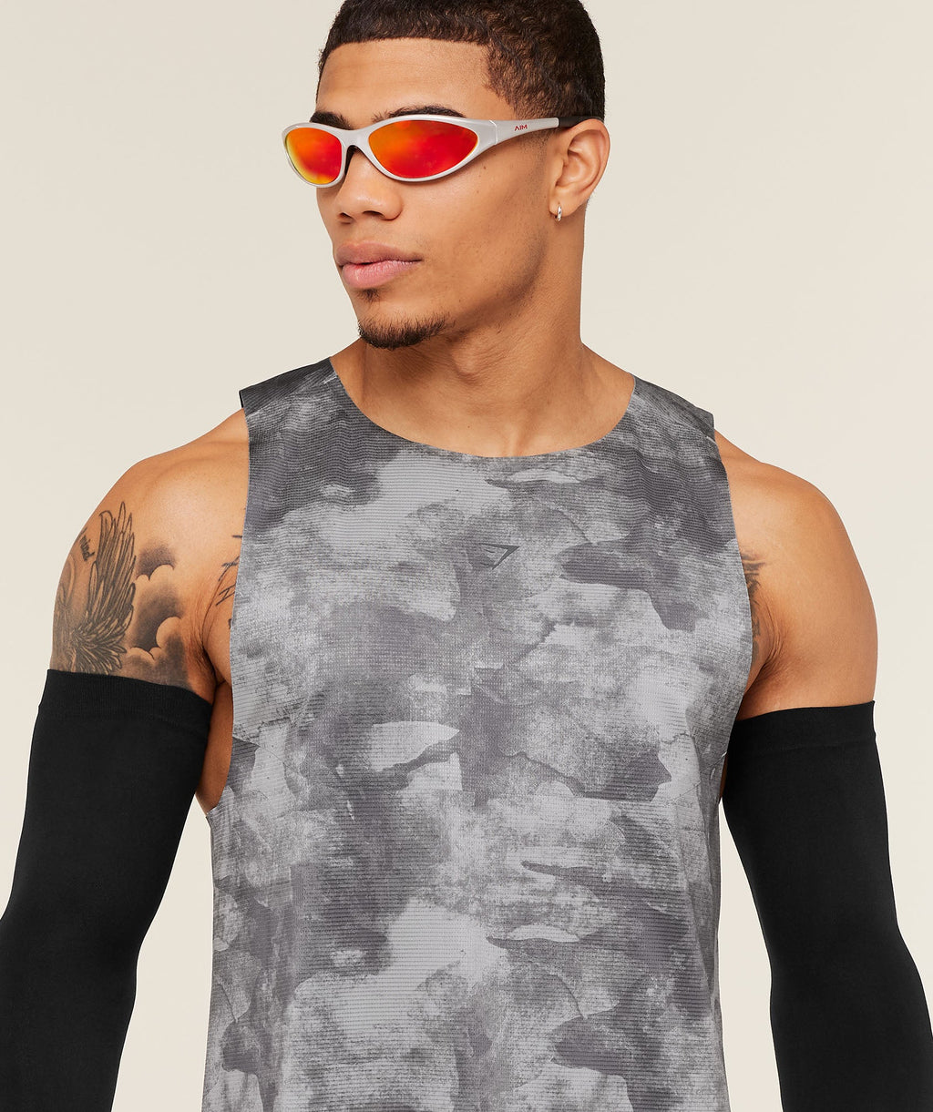Running Elite Tank - Smokey Grey/Black — imagem 4