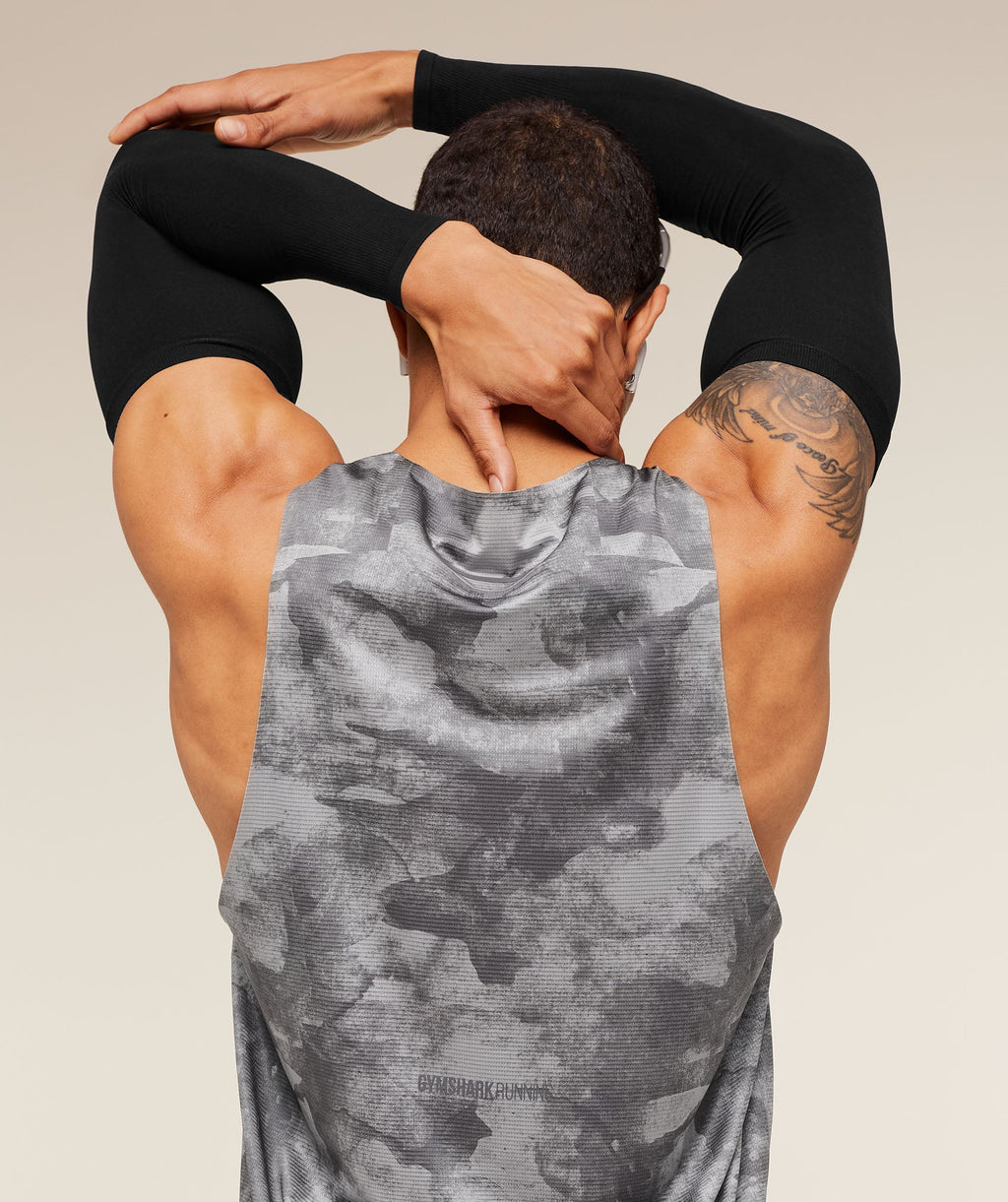 Running Elite Tank - Smokey Grey/Black — imagem 6