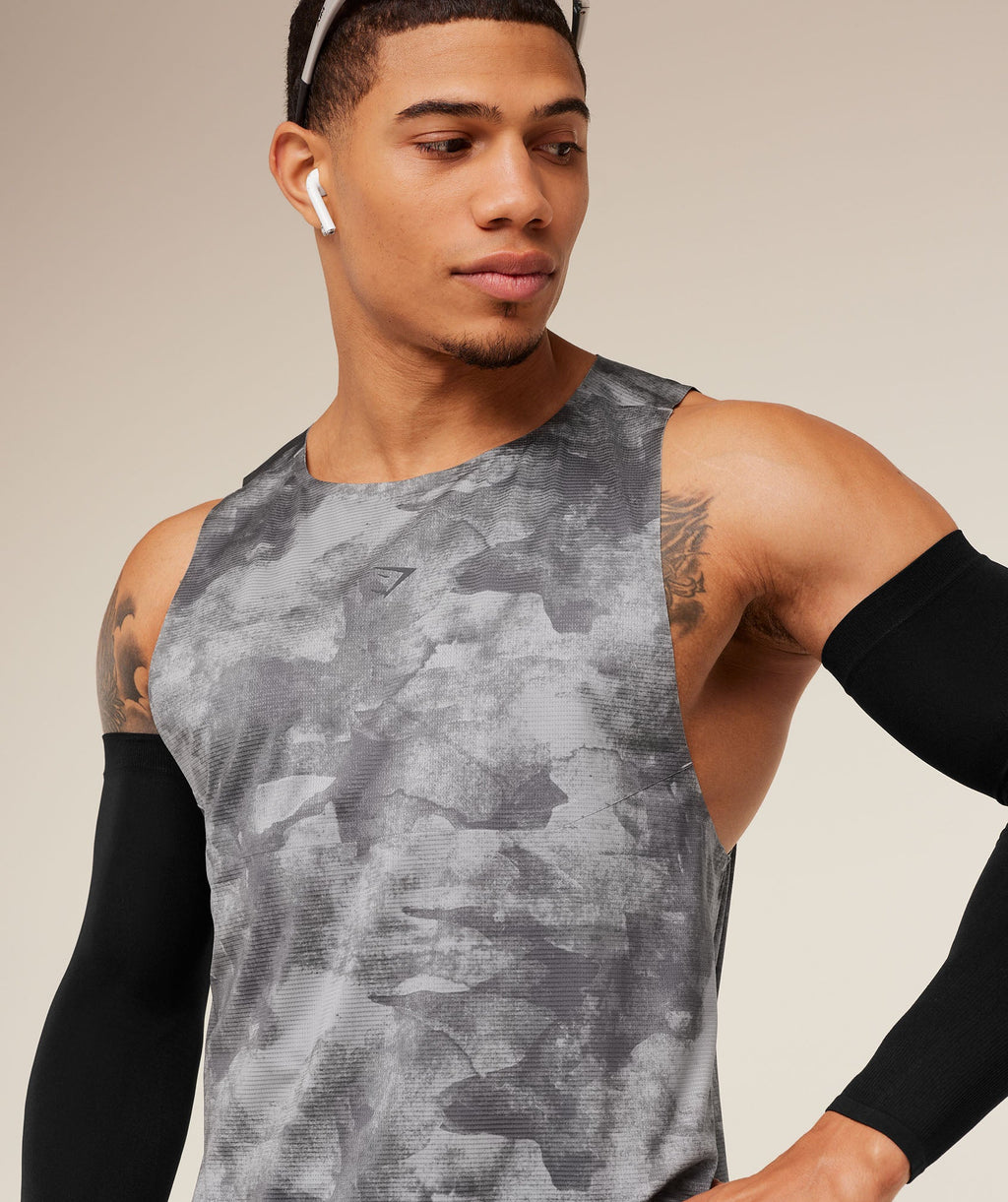 Running Elite Tank - Smokey Grey/Black — imagem 7