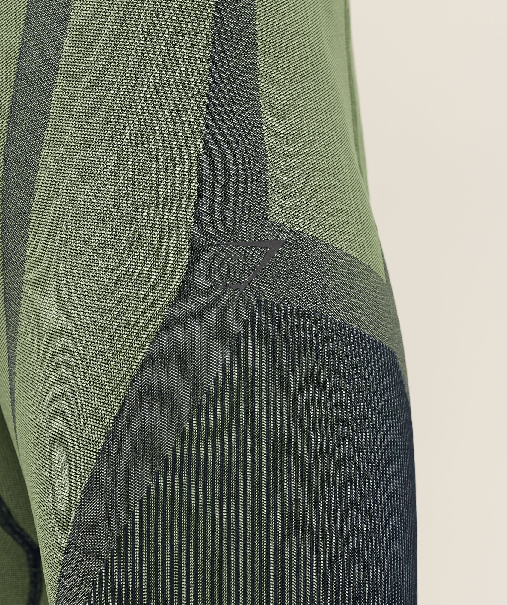 Seamless Running Half Tight - Stealth Blue /  Sorbet Yellow — imagem 8