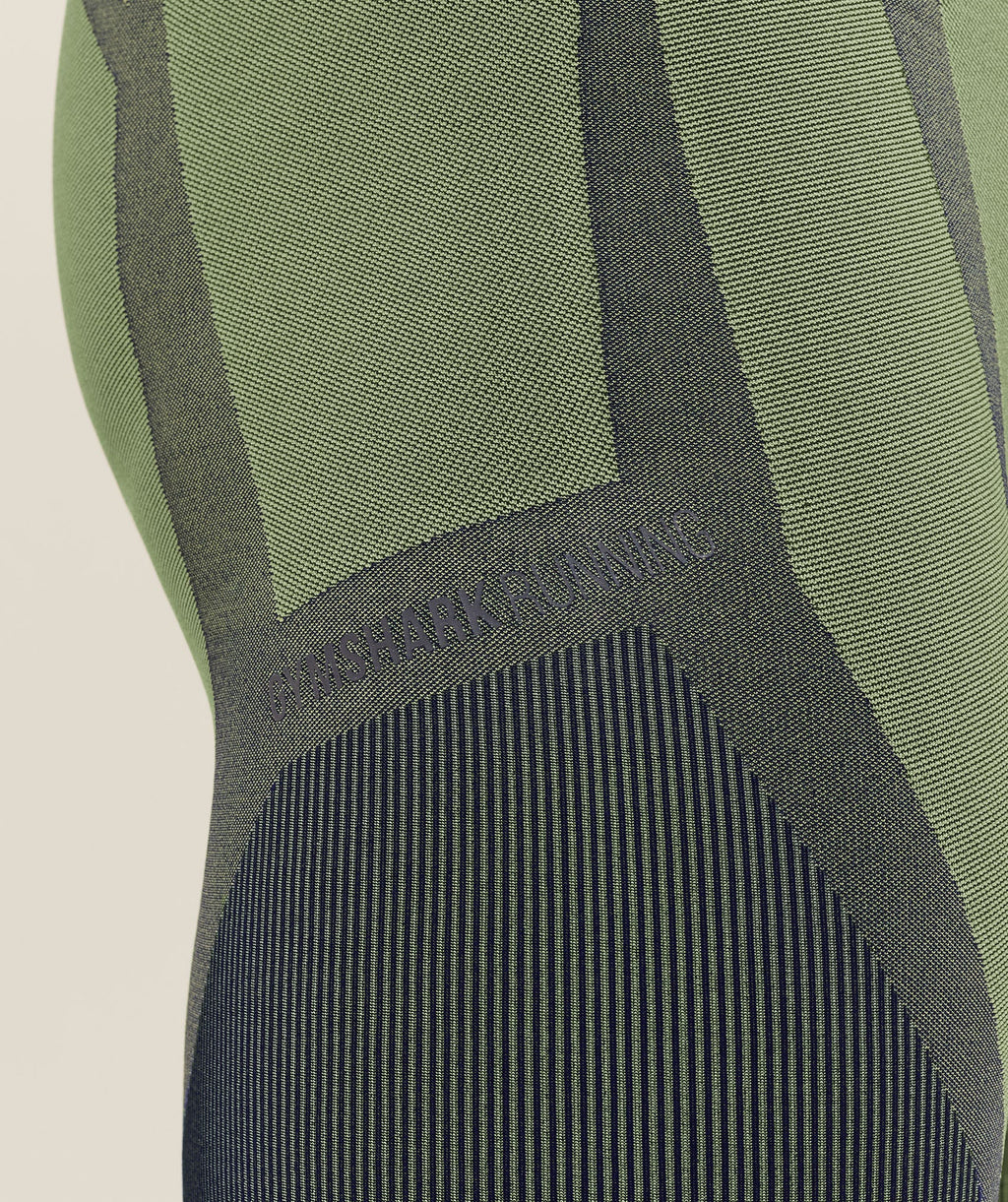 Seamless Running Half Tight - Stealth Blue /  Sorbet Yellow — imagem 9