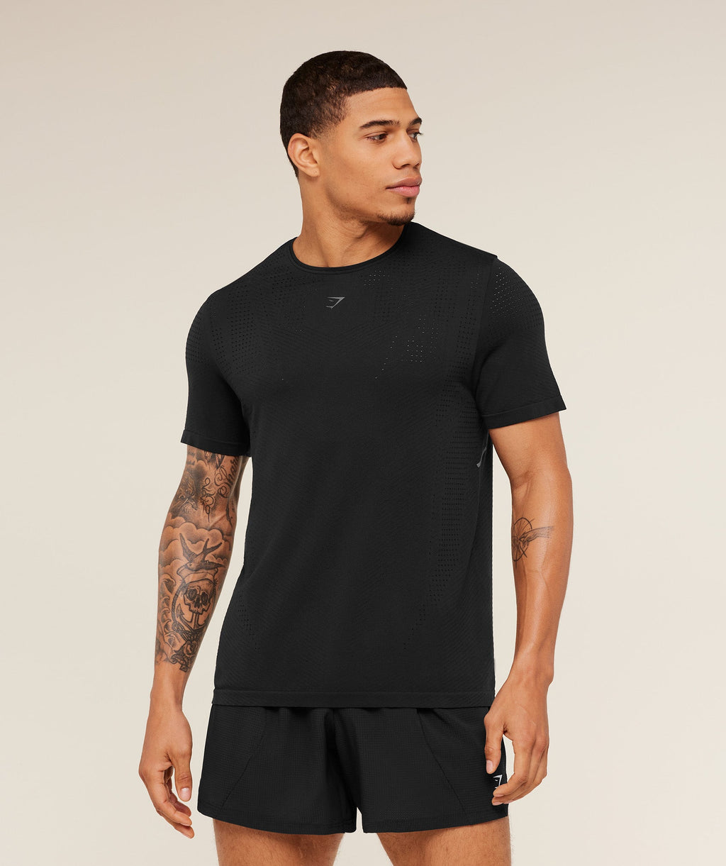 Seamless Running T-Shirt - GS Black — imagem 6