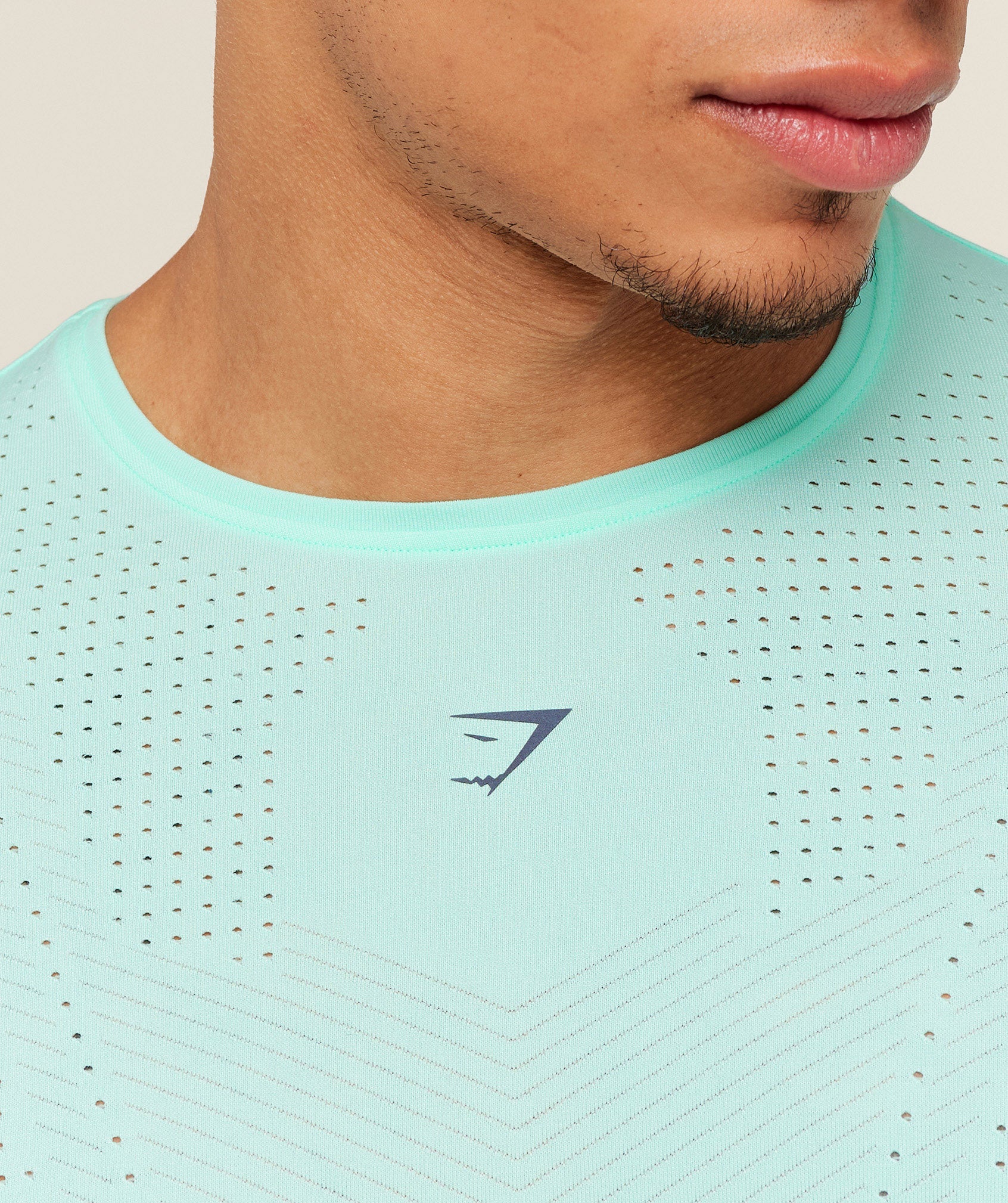 Seamless Running T-Shirt - Pop Turquoise — imagem 4
