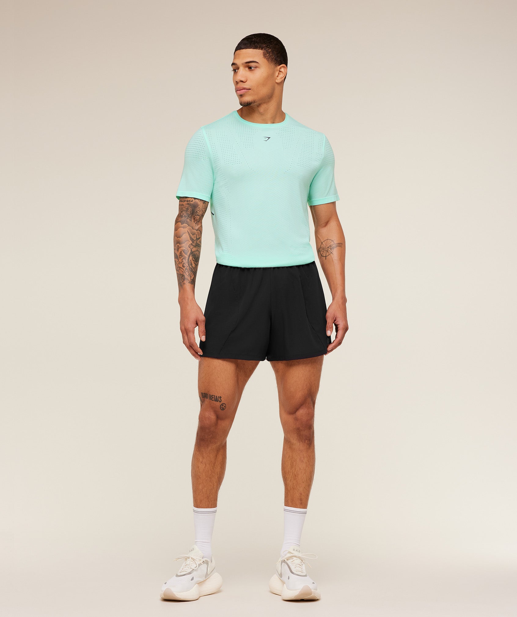 Seamless Running T-Shirt - Pop Turquoise — imagem 7