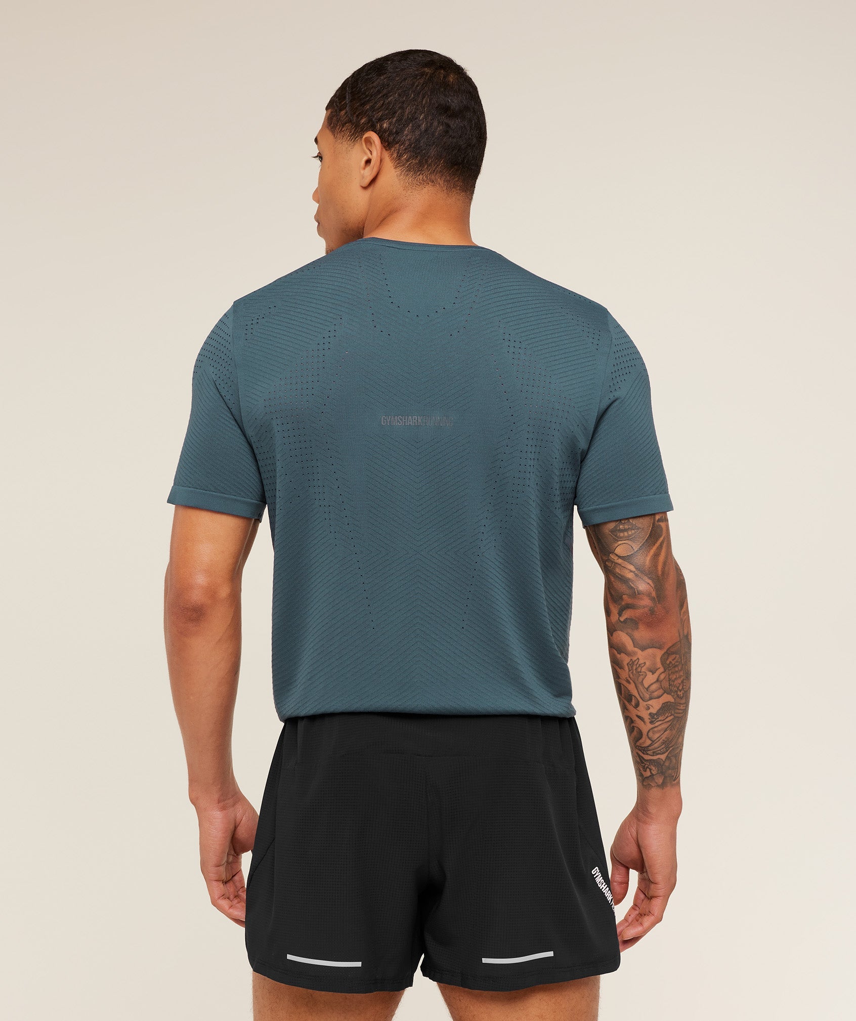 Seamless Running T-Shirt - GS Stealth Blue — imagem 2