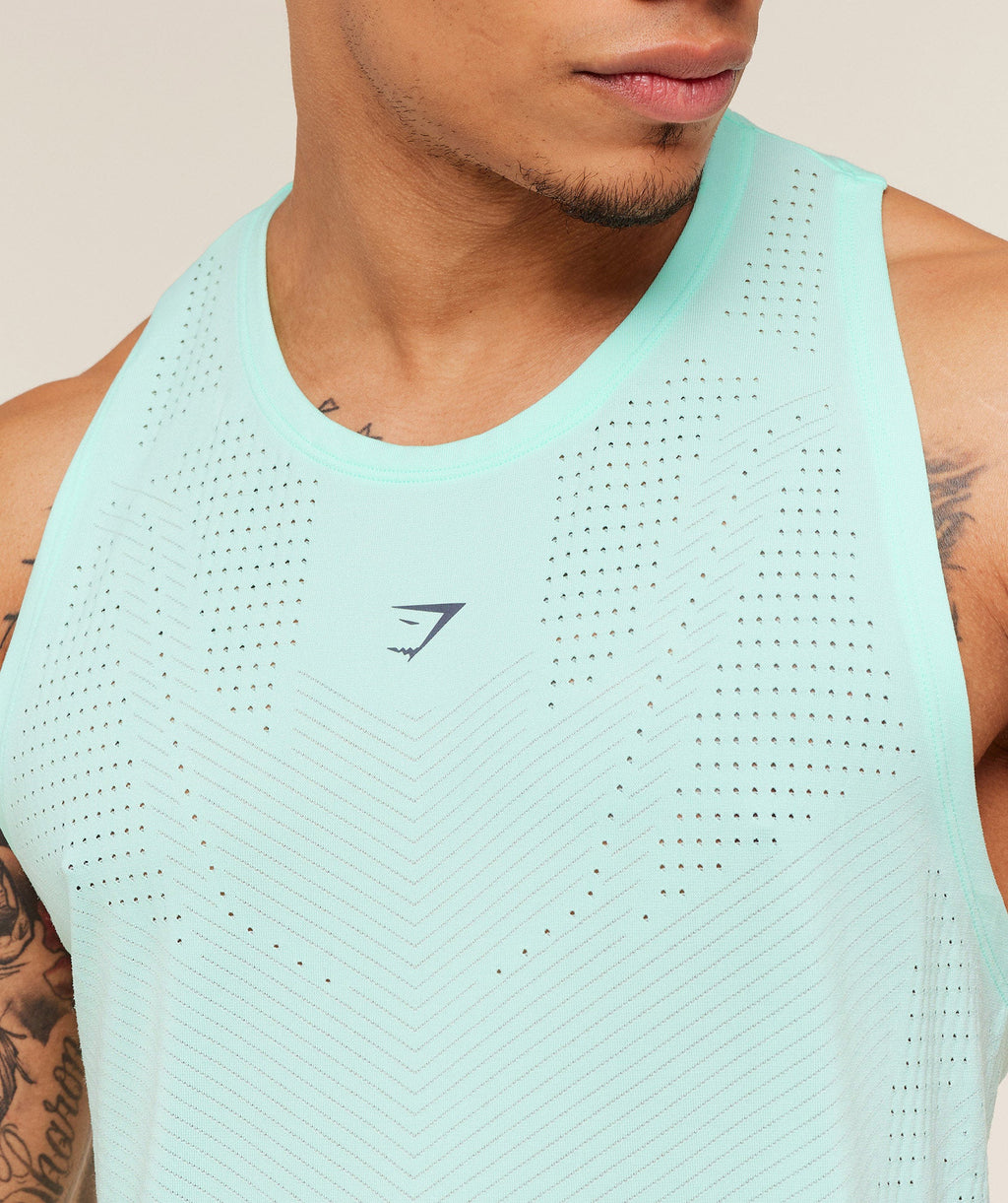 Seamless Running Tank - Pop Turquoise — imagem 5