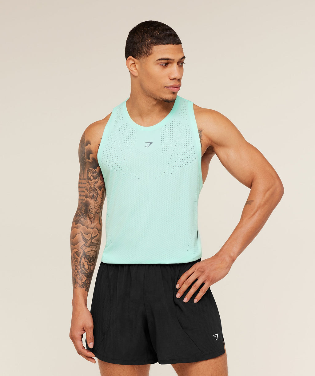 Seamless Running Tank - Pop Turquoise — imagem 1