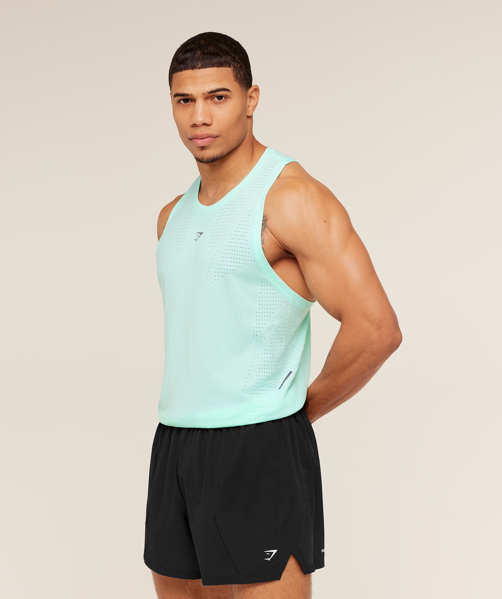 Seamless Running Tank - Pop Turquoise — imagem 3