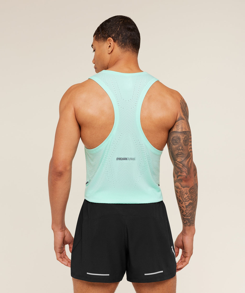 Seamless Running Tank - Pop Turquoise — imagem 2