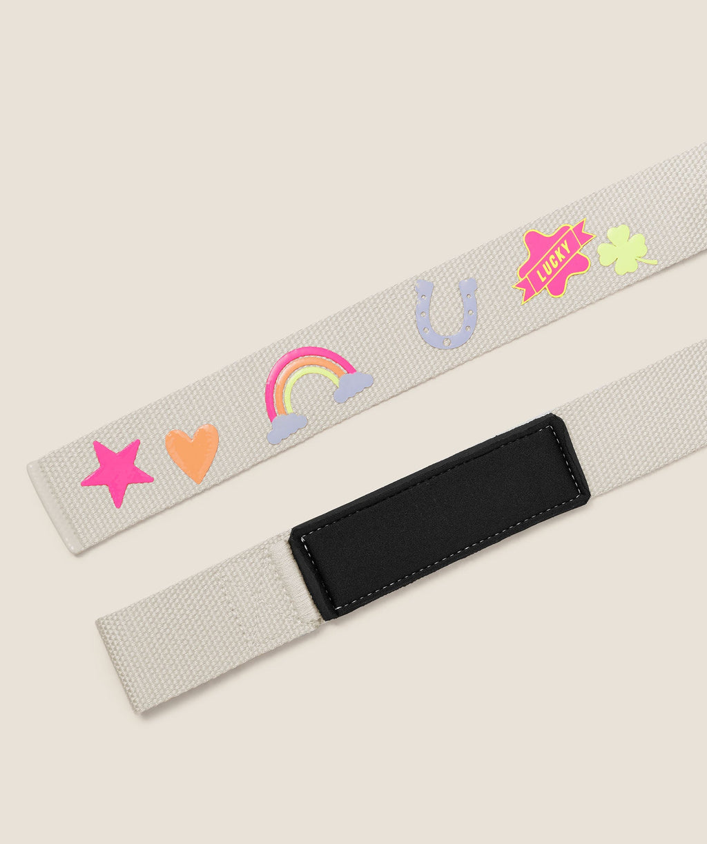 Lucky Graphic Silicone Lifting Straps - Tinted White — imagem 2