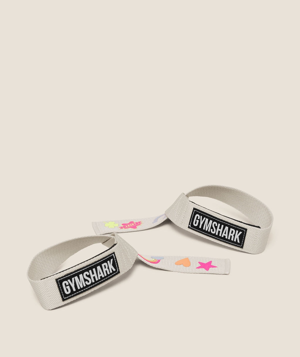 Lucky Graphic Silicone Lifting Straps - Tinted White — imagem 3