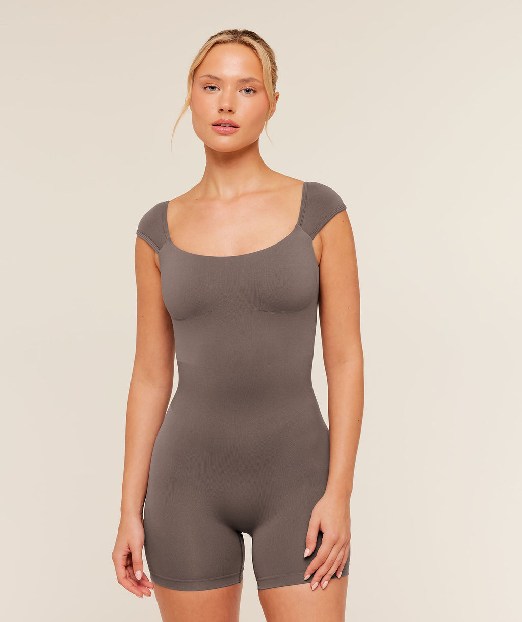 Soft Sculpt Cap Sleeve All-In-One - Cool Brown — imagem 1