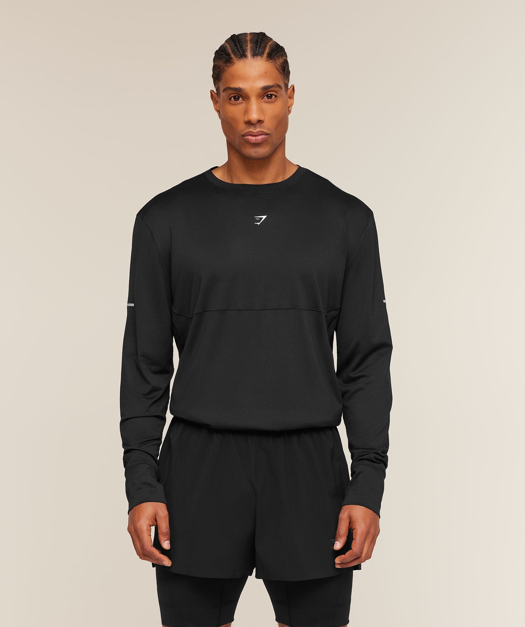 Running Long Sleeve T-Shirt - Black — imagem 1
