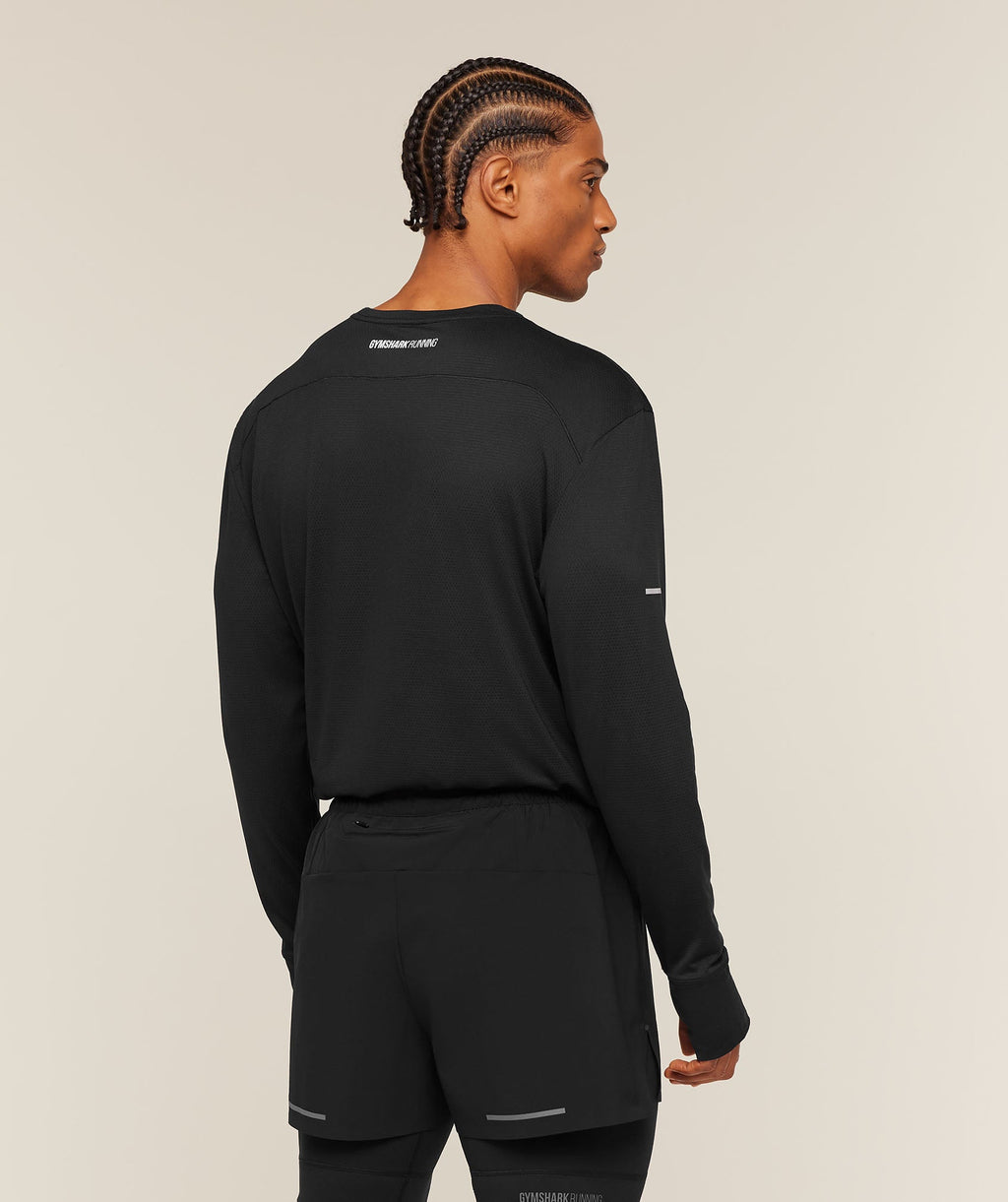 Running Long Sleeve T-Shirt - Black — imagem 2