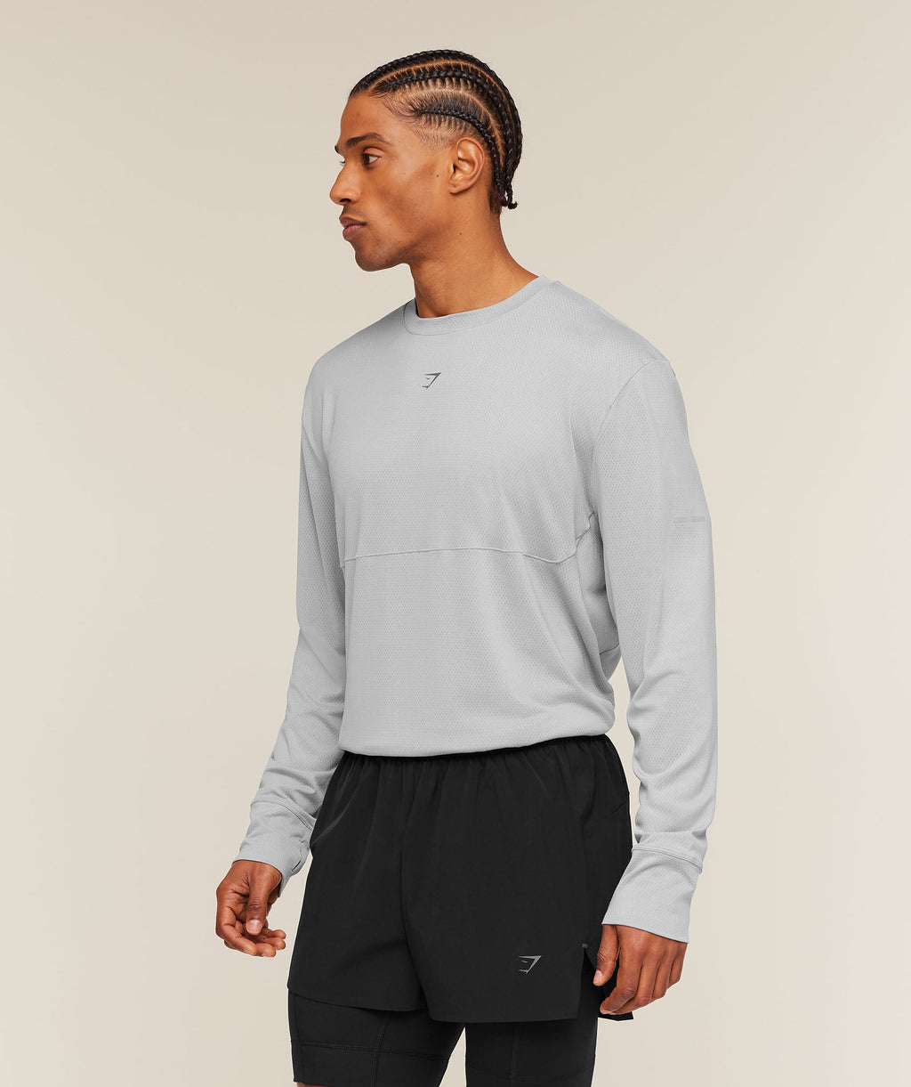 Running Long Sleeve T-Shirt - Stratus Grey — imagem 3