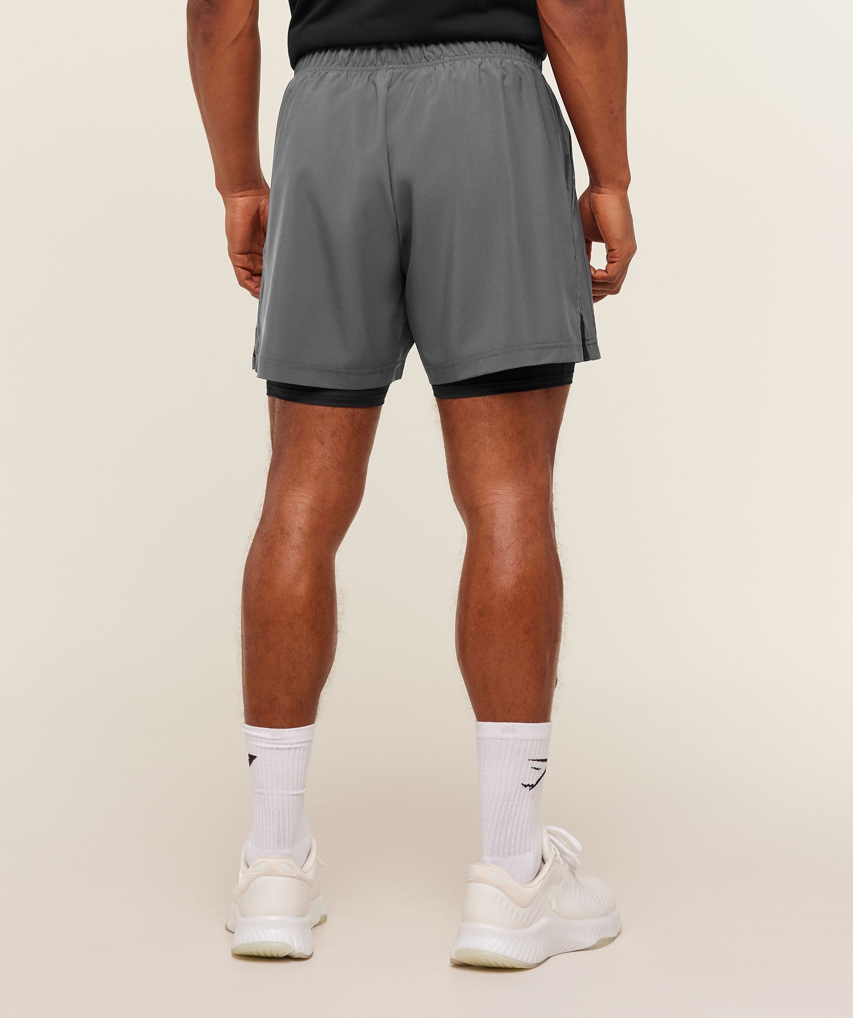 Sport 5" 2 in 1 Shorts - Dark Grey/Black — imagem 3