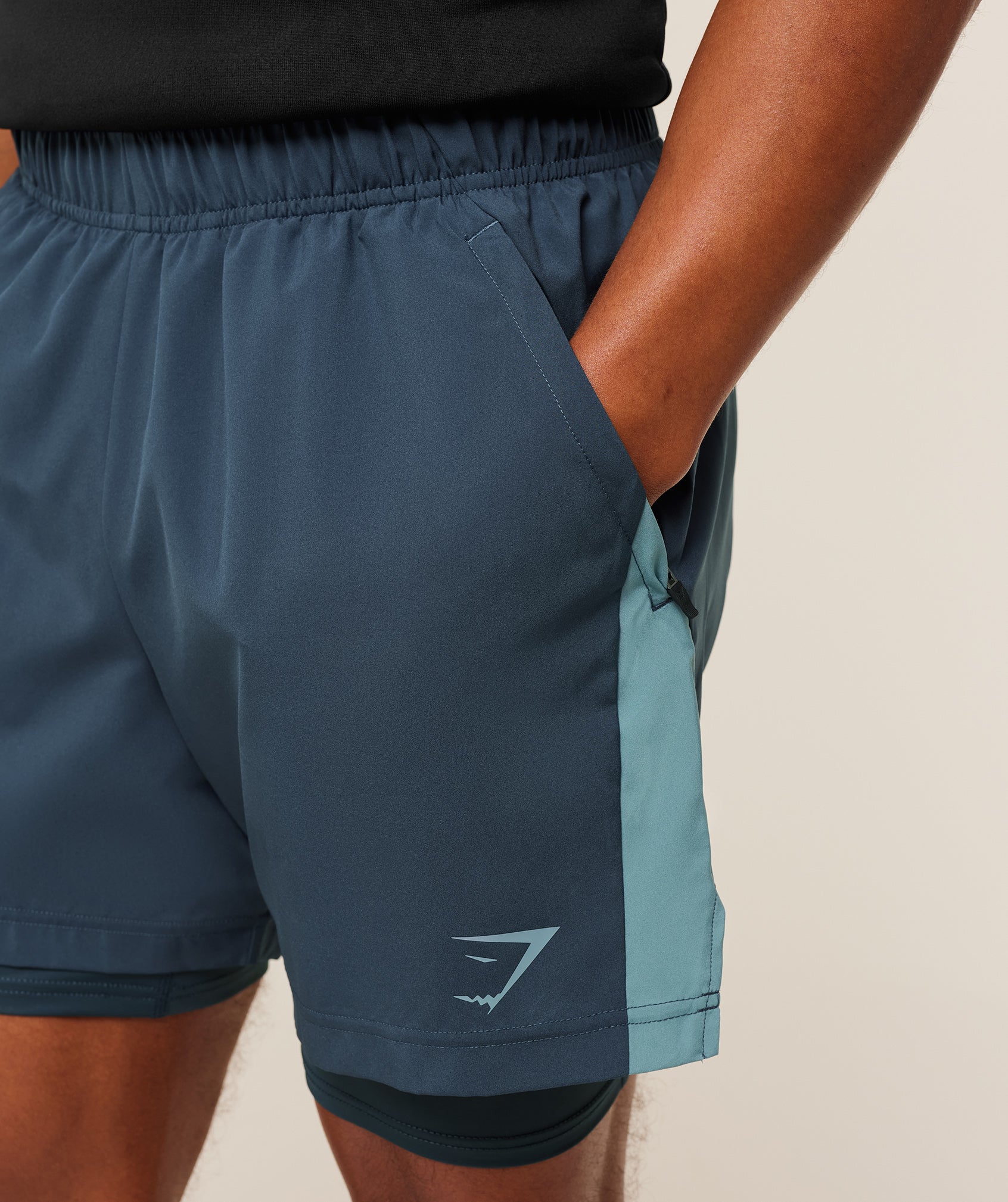 Sport 5" 2 in 1 Shorts - Stealth Blue/Storm Blue — imagem 5