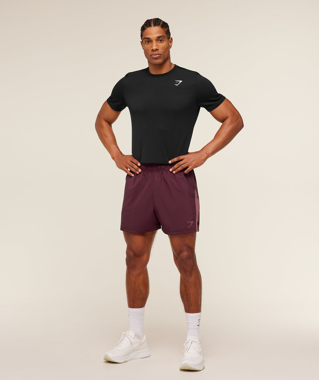 Sport 5" Shorts - Impact Burgundy/Reset Pink — imagem 4