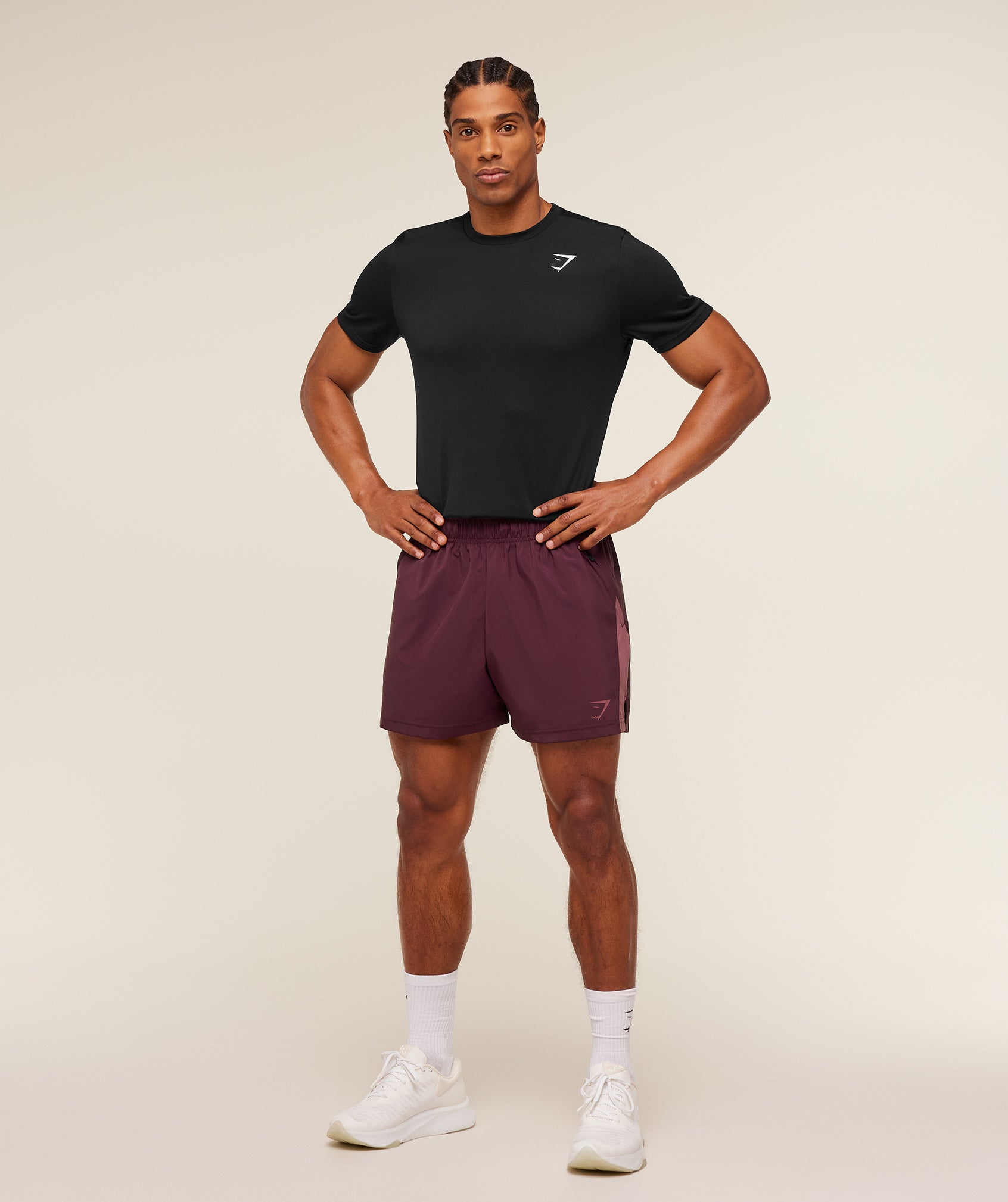 Sport 5" Shorts - Impact Burgundy/Reset Pink — imagem 4