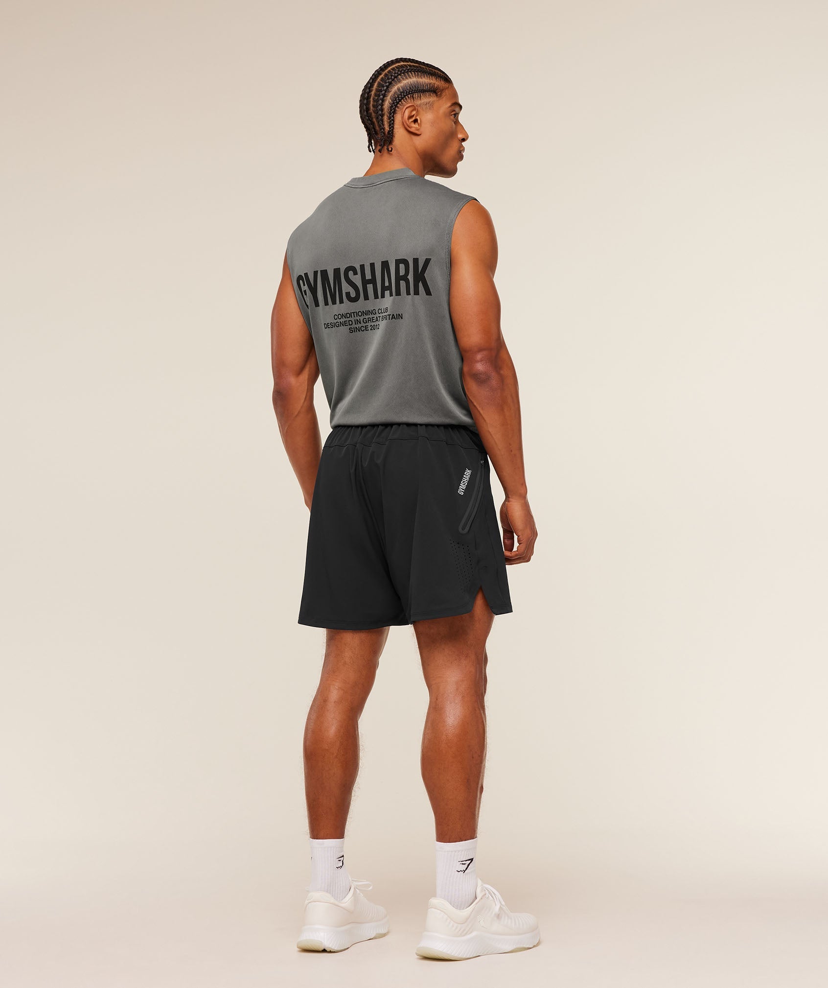 Sport Hybrid 6" Shorts - Black — imagem 4