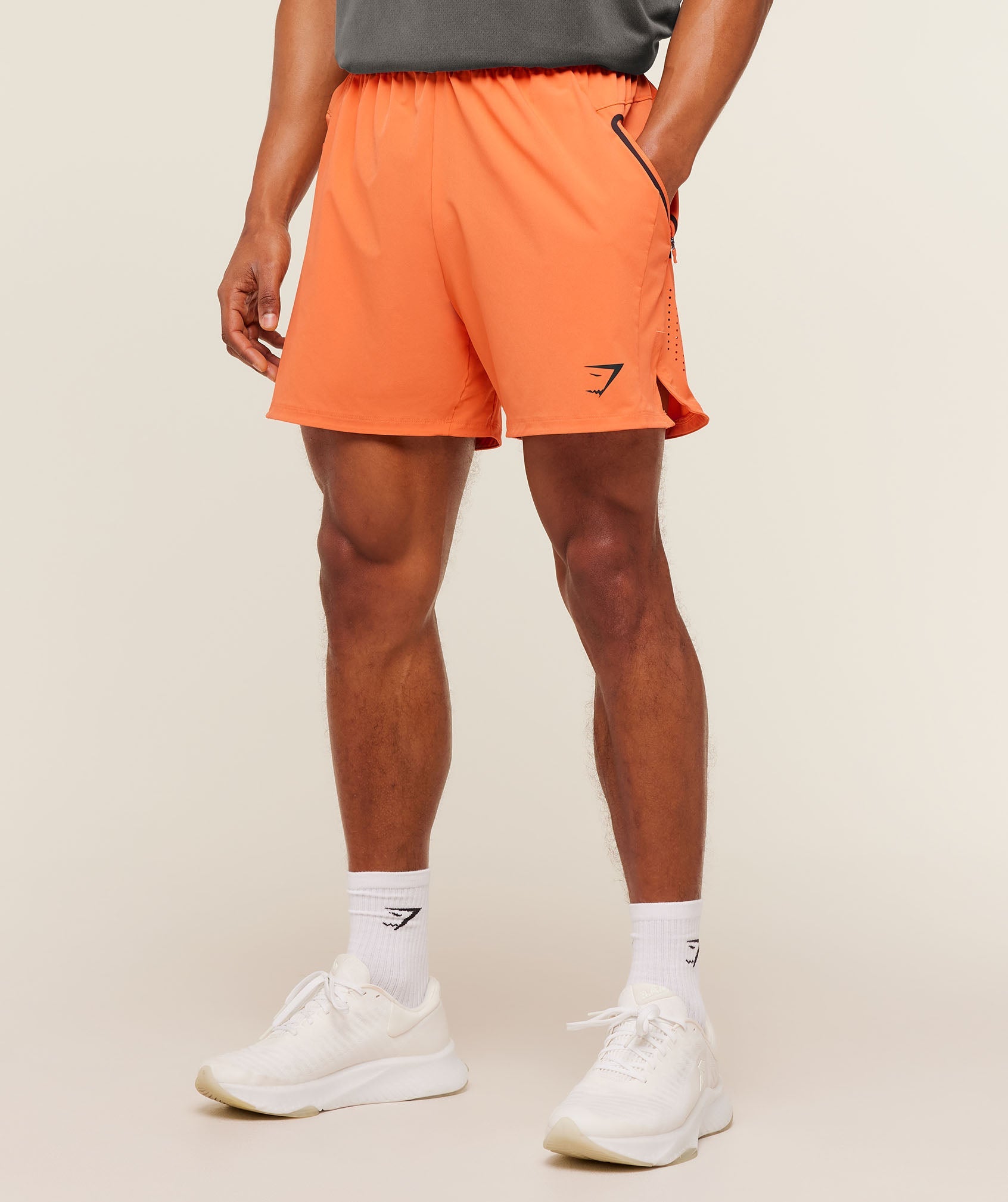 Sport Hybrid 6" Shorts - Dayglow Peach — imagem 1