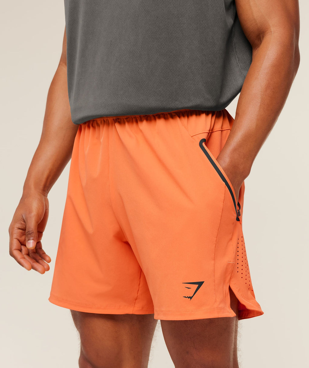 Sport Hybrid 6" Shorts - Dayglow Peach — imagem 5