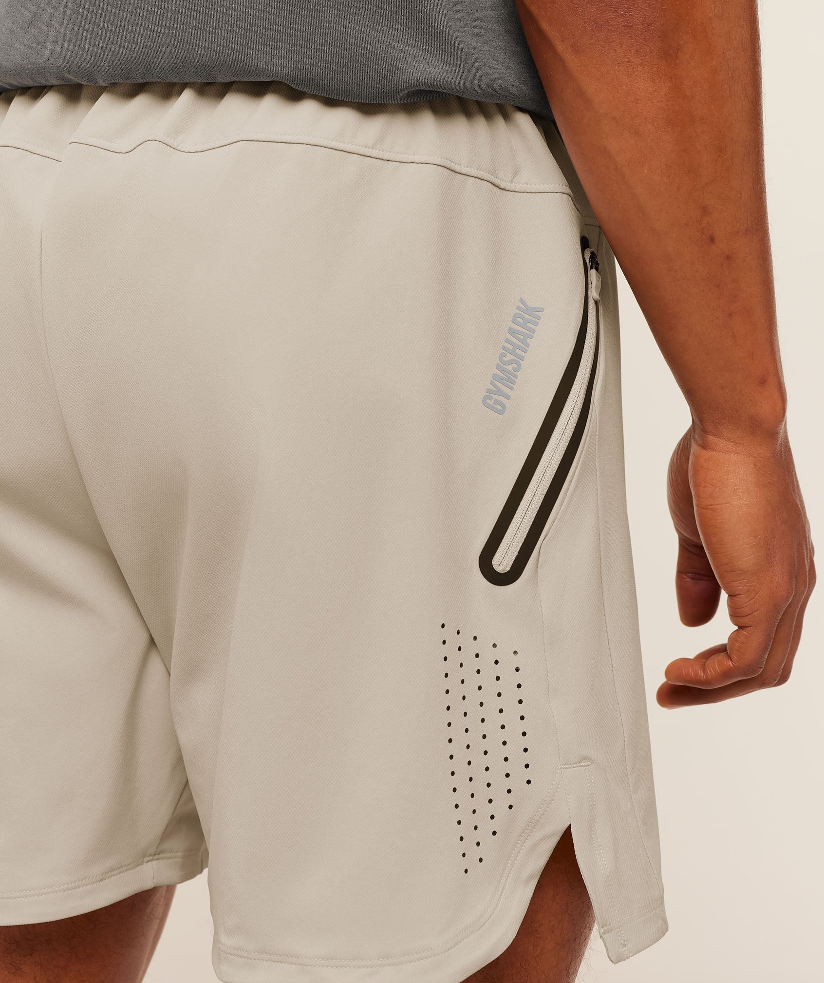 Sport Hybrid 6" Shorts - Pebble Grey — imagem 6