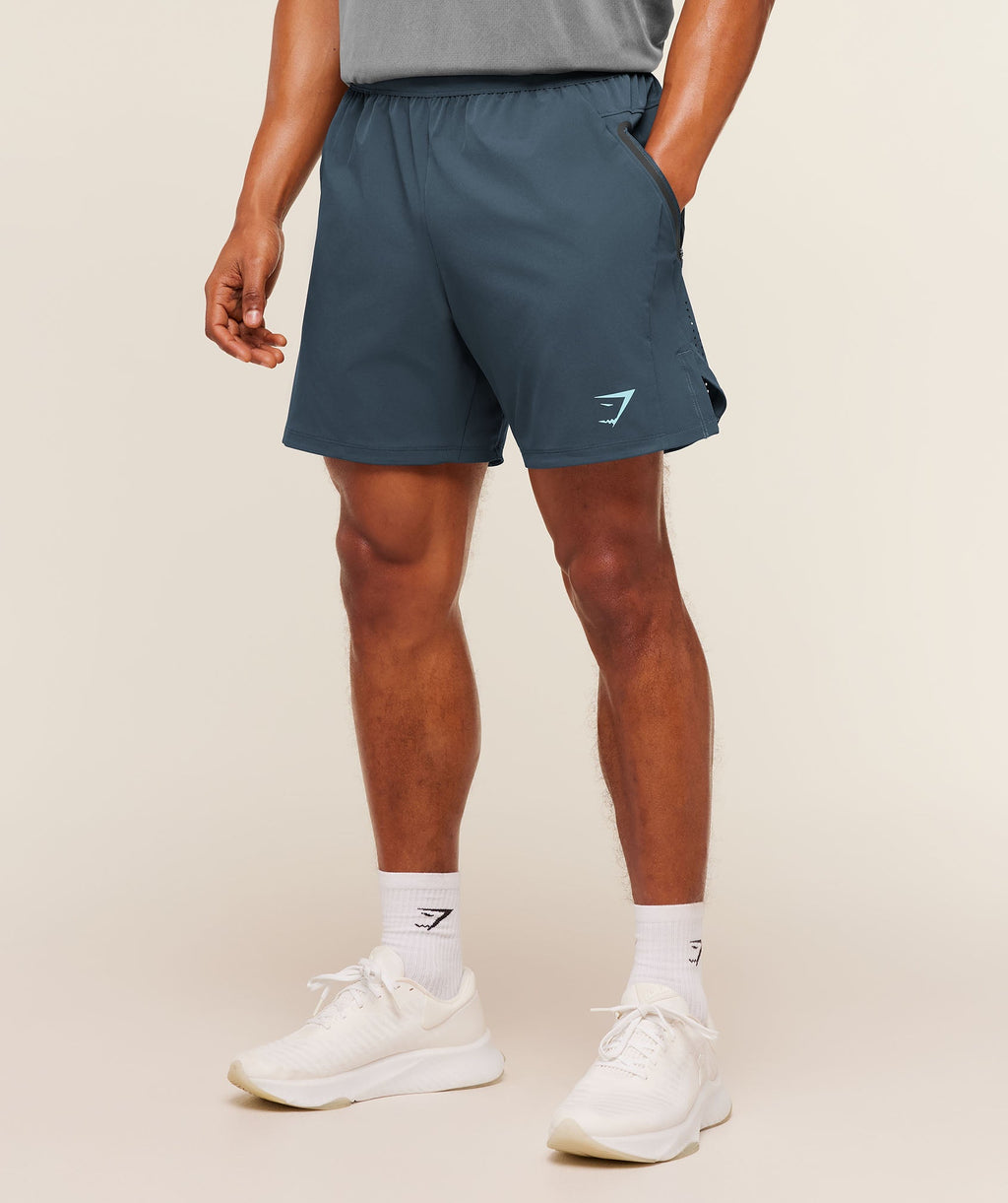 Sport Hybrid 6" Shorts - Stealth Blue — imagem 1