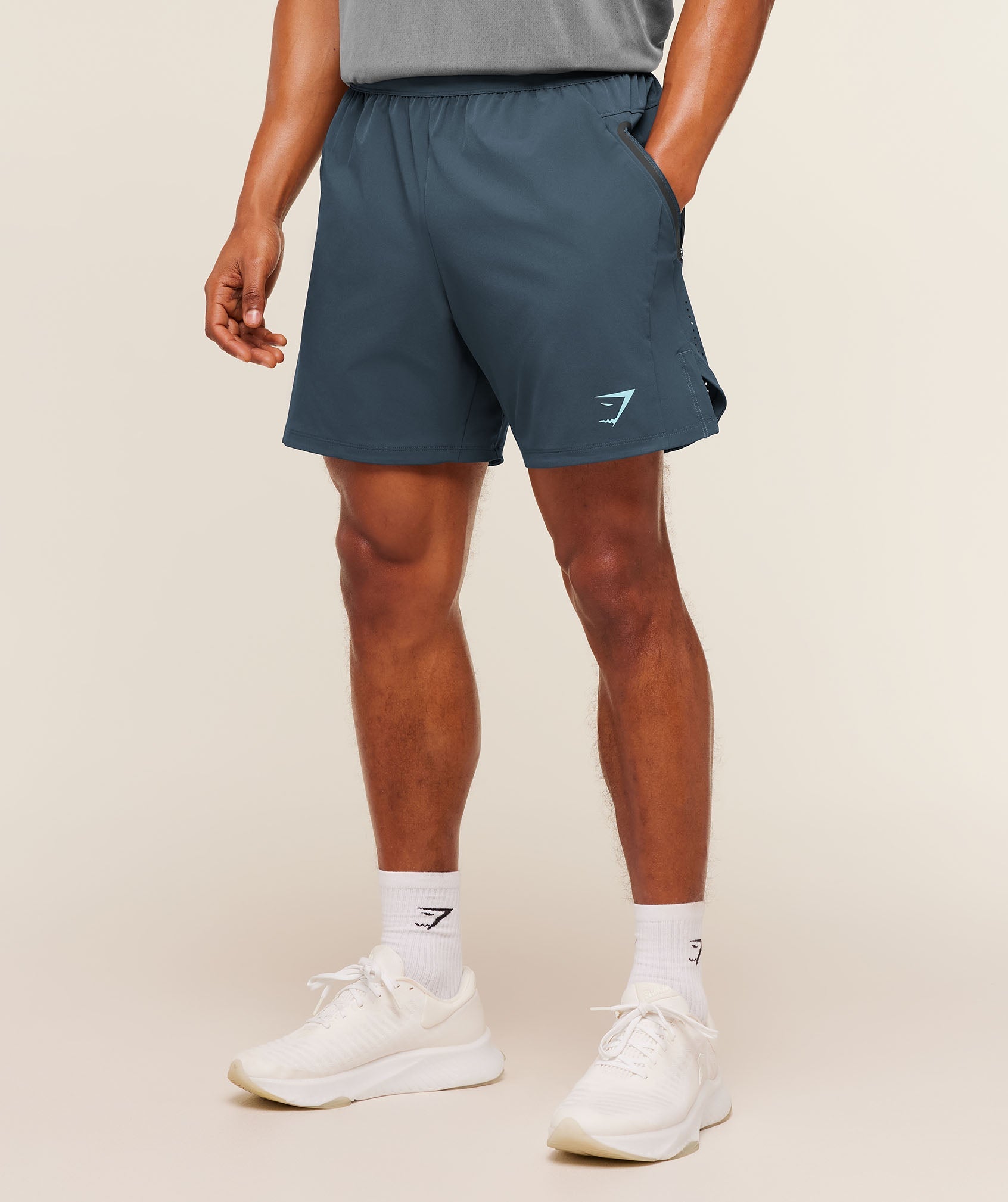 Sport Hybrid 6" Shorts - Stealth Blue — imagem 1
