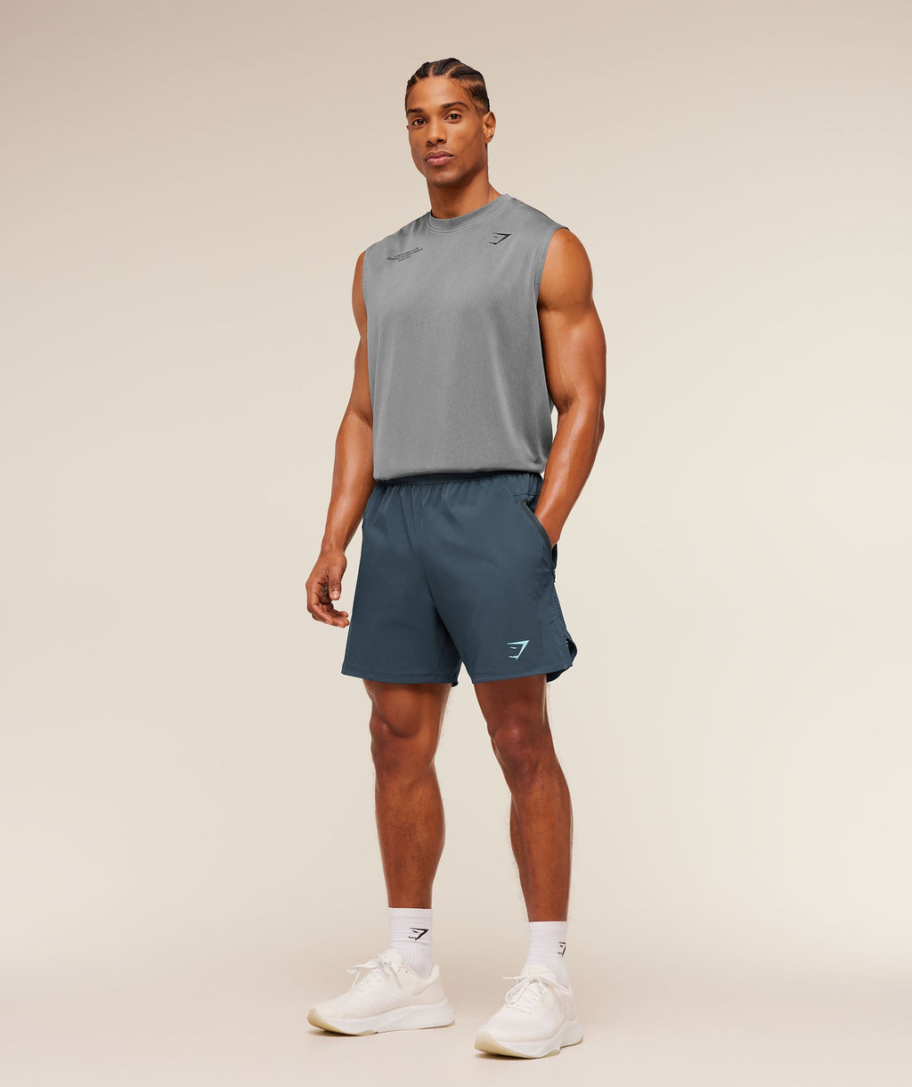 Sport Hybrid 6" Shorts - Stealth Blue — imagem 7
