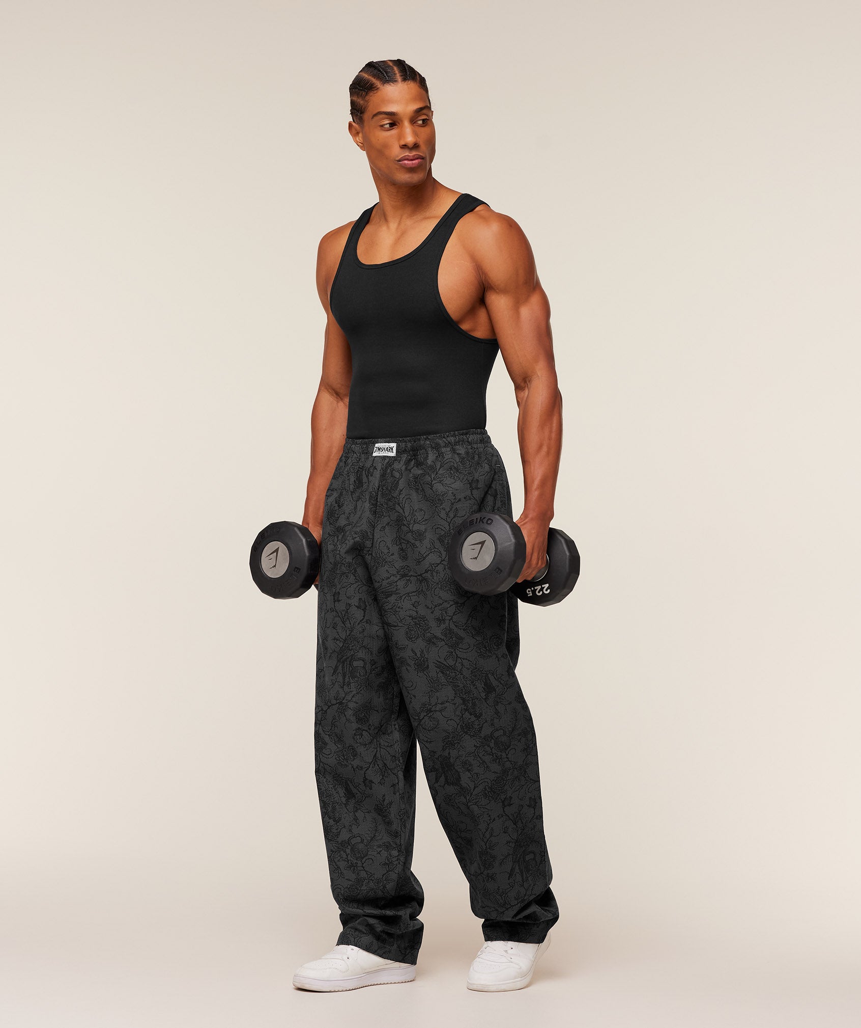 Straight Leg Pumper Pants - Black/Grey — imagem 3